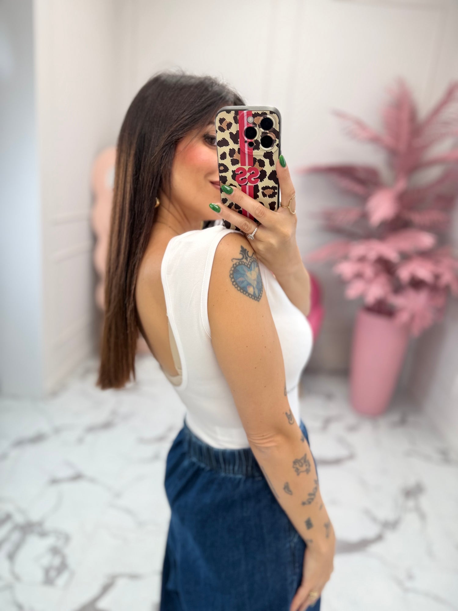 Body smanicato con ampio scollo HINNOMINATE