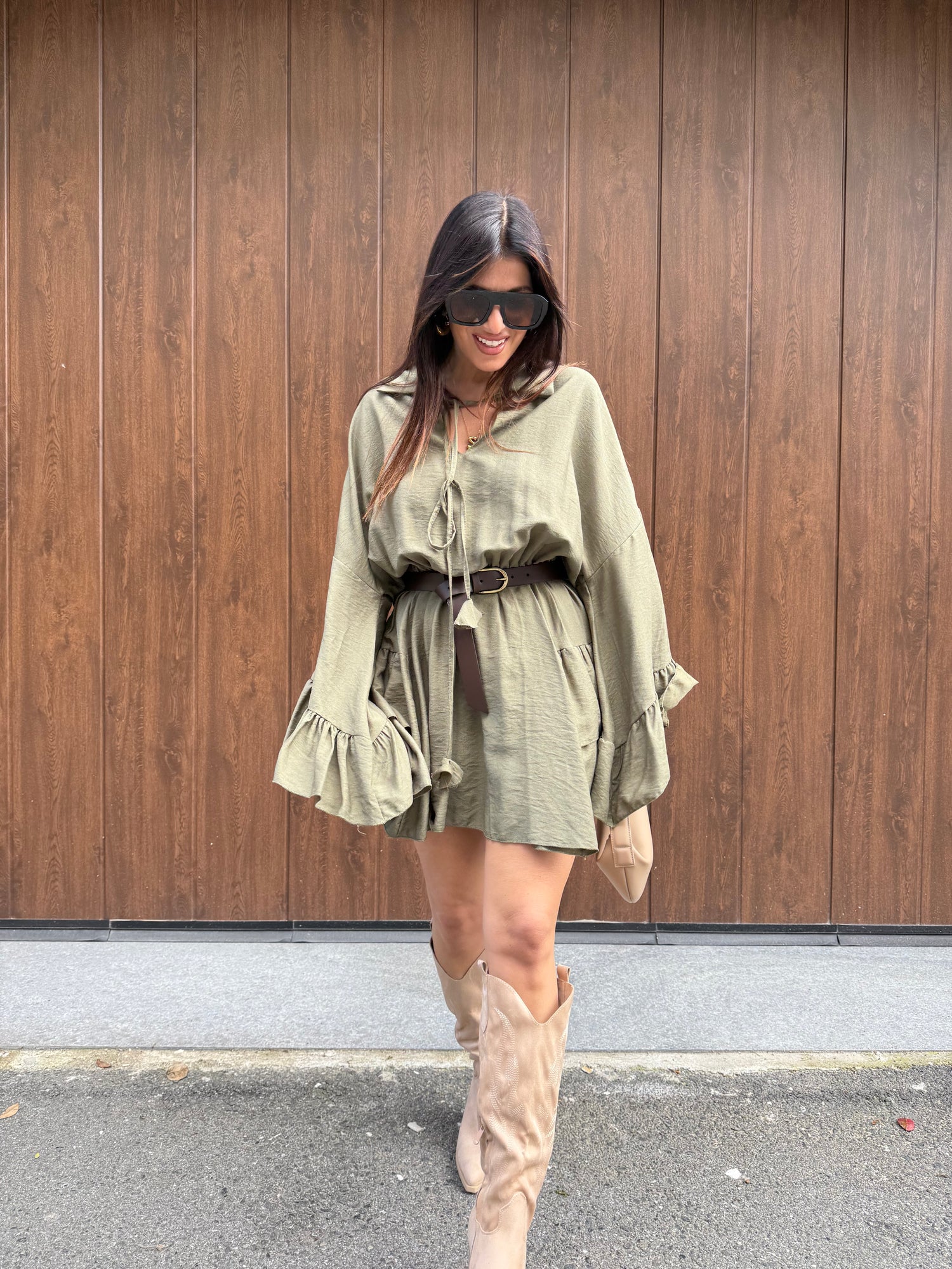 Texano in suede lavorato LIP