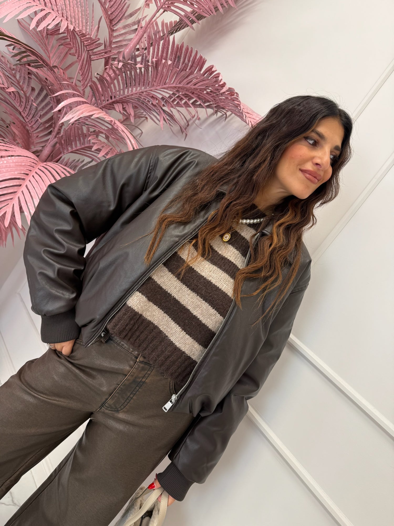 Bomber ecopelle “Marie” ONLY