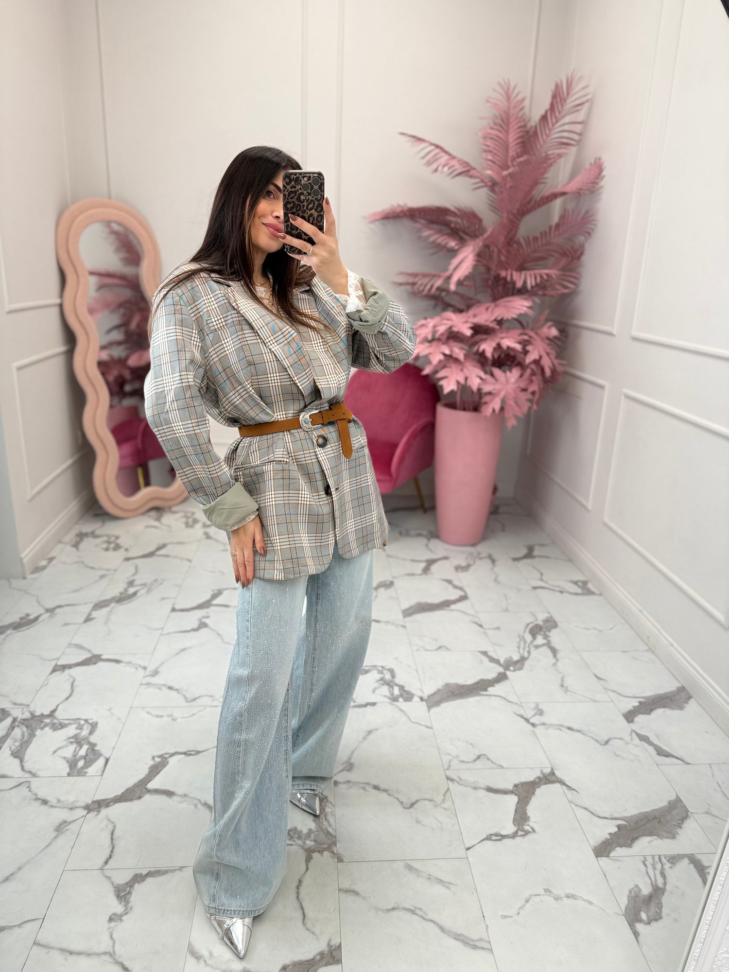 Blazer check over GLAMOROUS