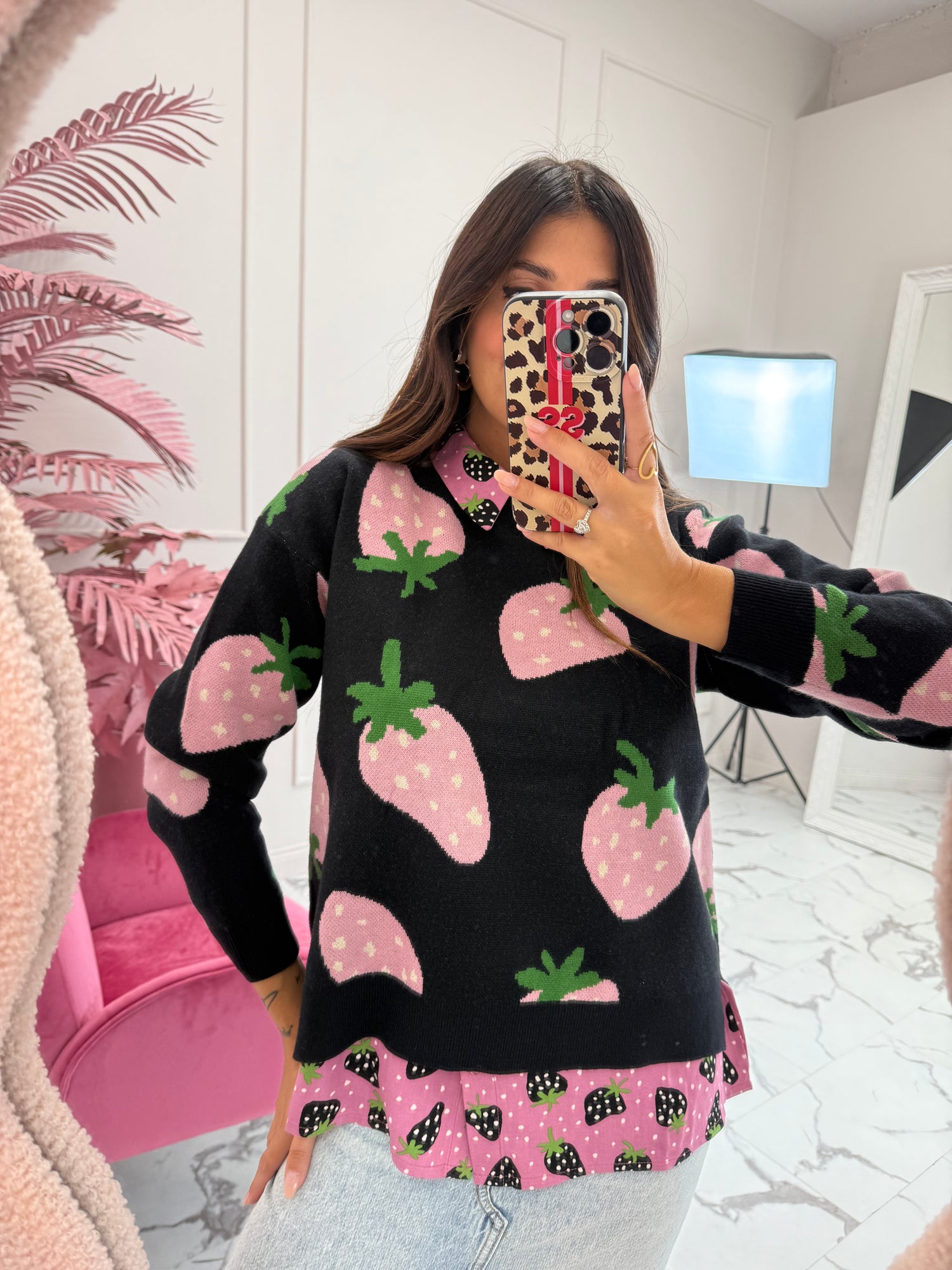 Maglioncino “Pink Strawberry” COMPANIA FANTASTICA