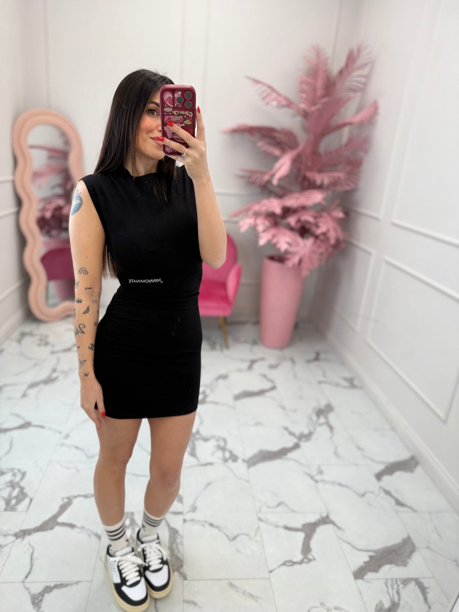 Abito corto con arricciatura NEW HINNOMINATE