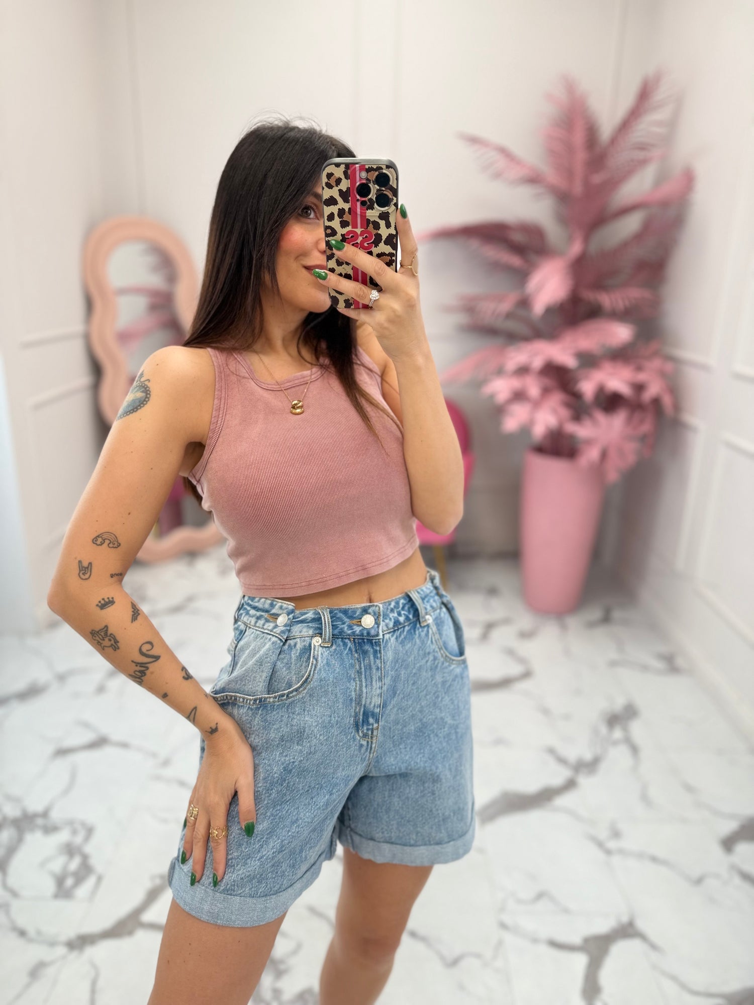 Canotta a costine “Gilda” ONLY