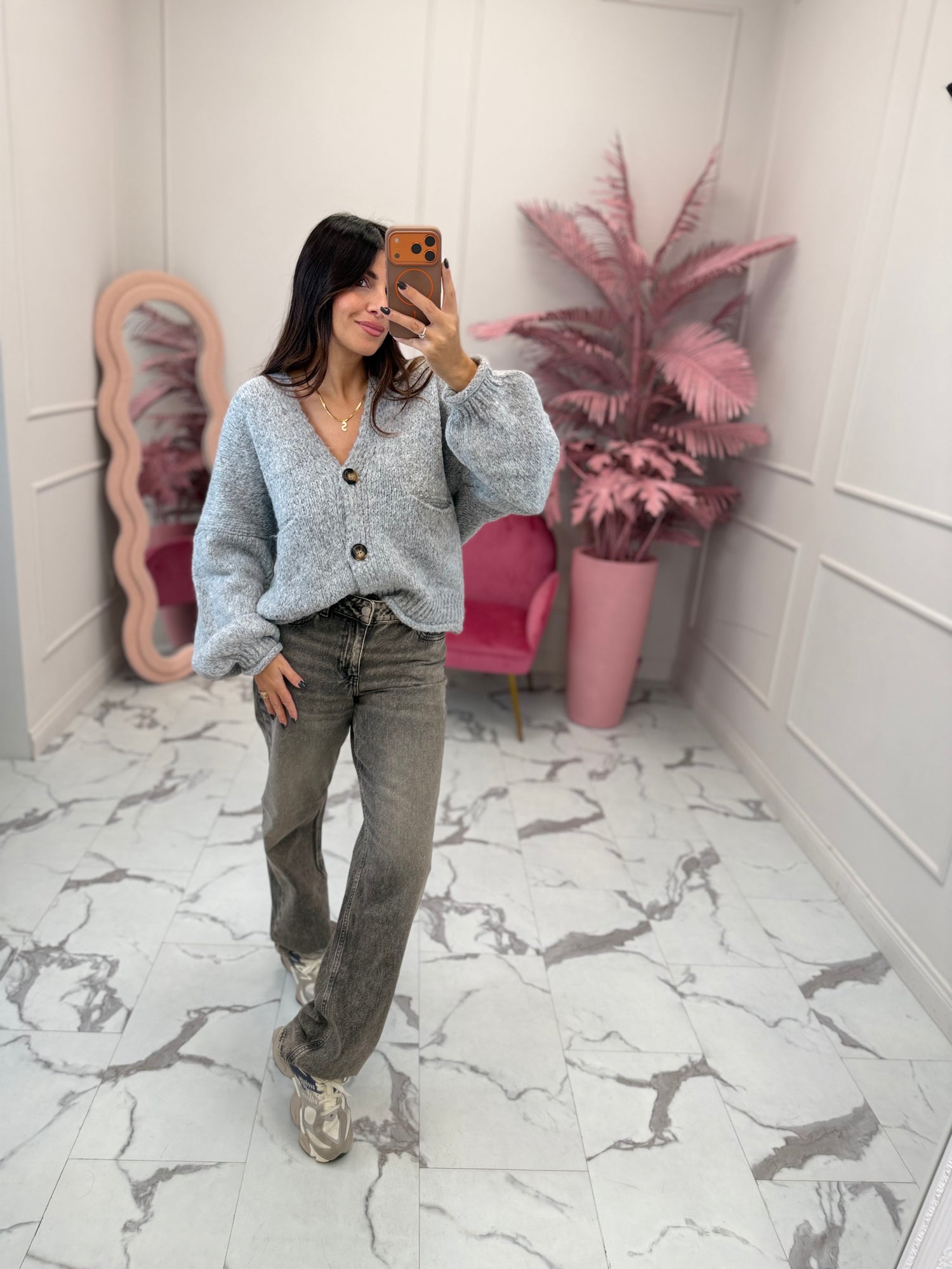 Cardigan in maglia bottoni HAVE ONE