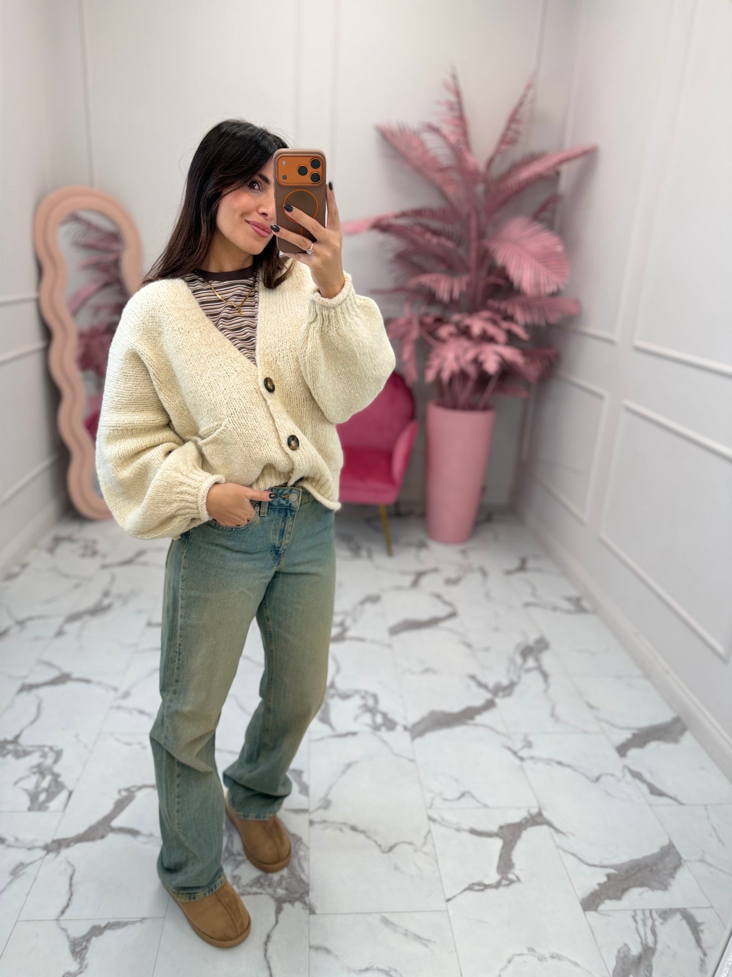 Cardigan in maglia bottoni HAVE ONE