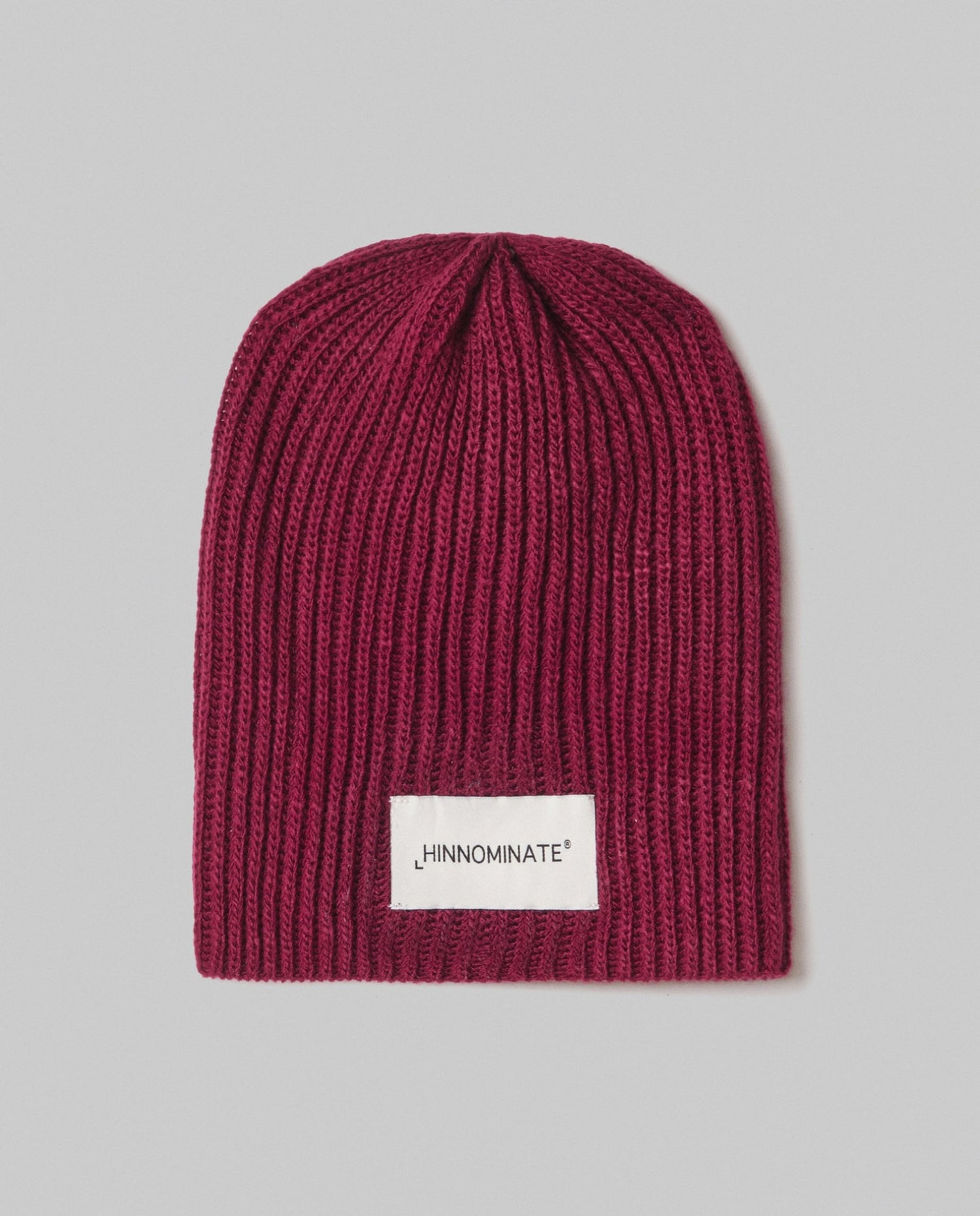 Berretto in costa con logo HINNOMINATE