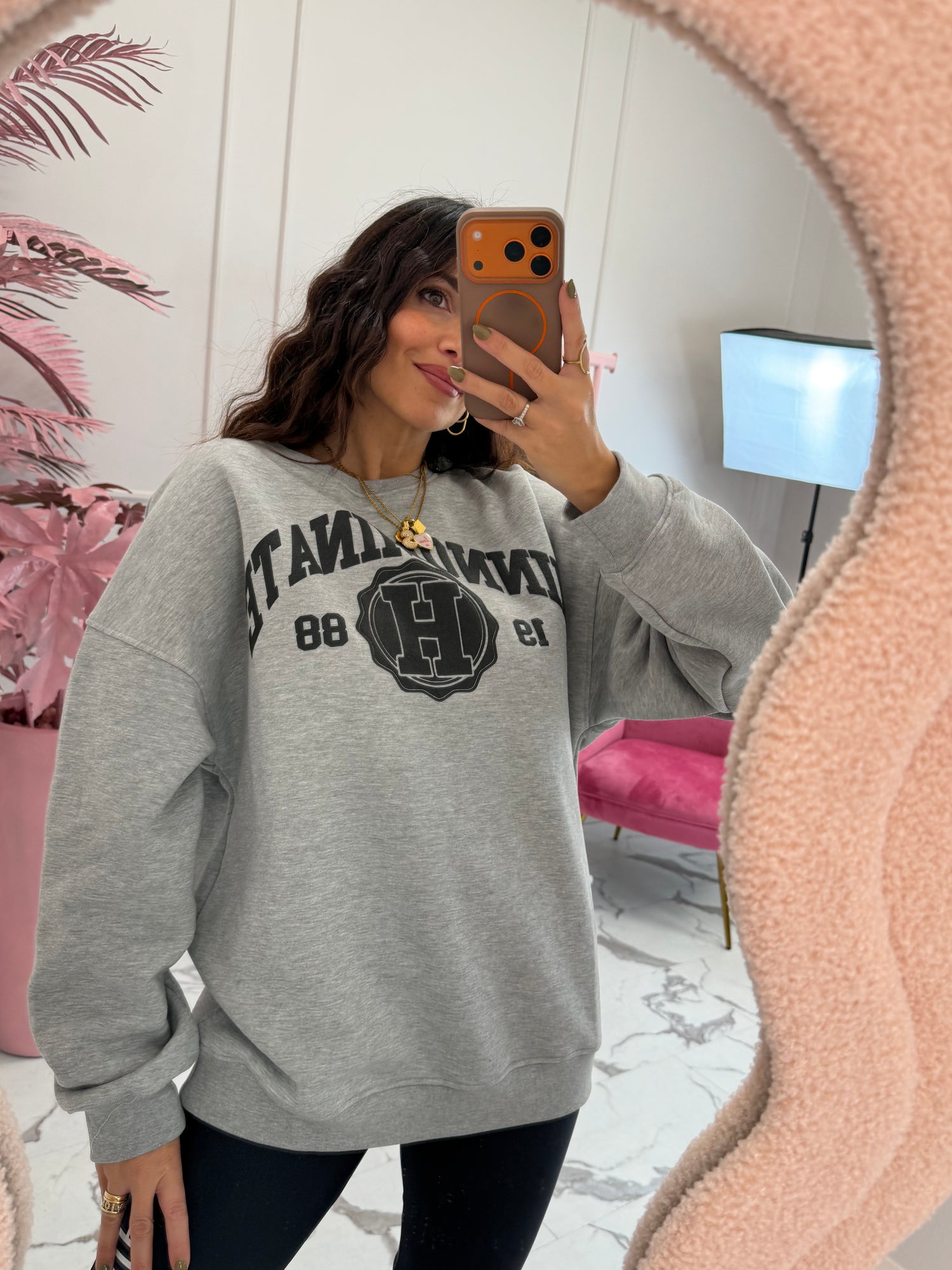 Felpa girocollo over “College” NEW HINNOMINATE