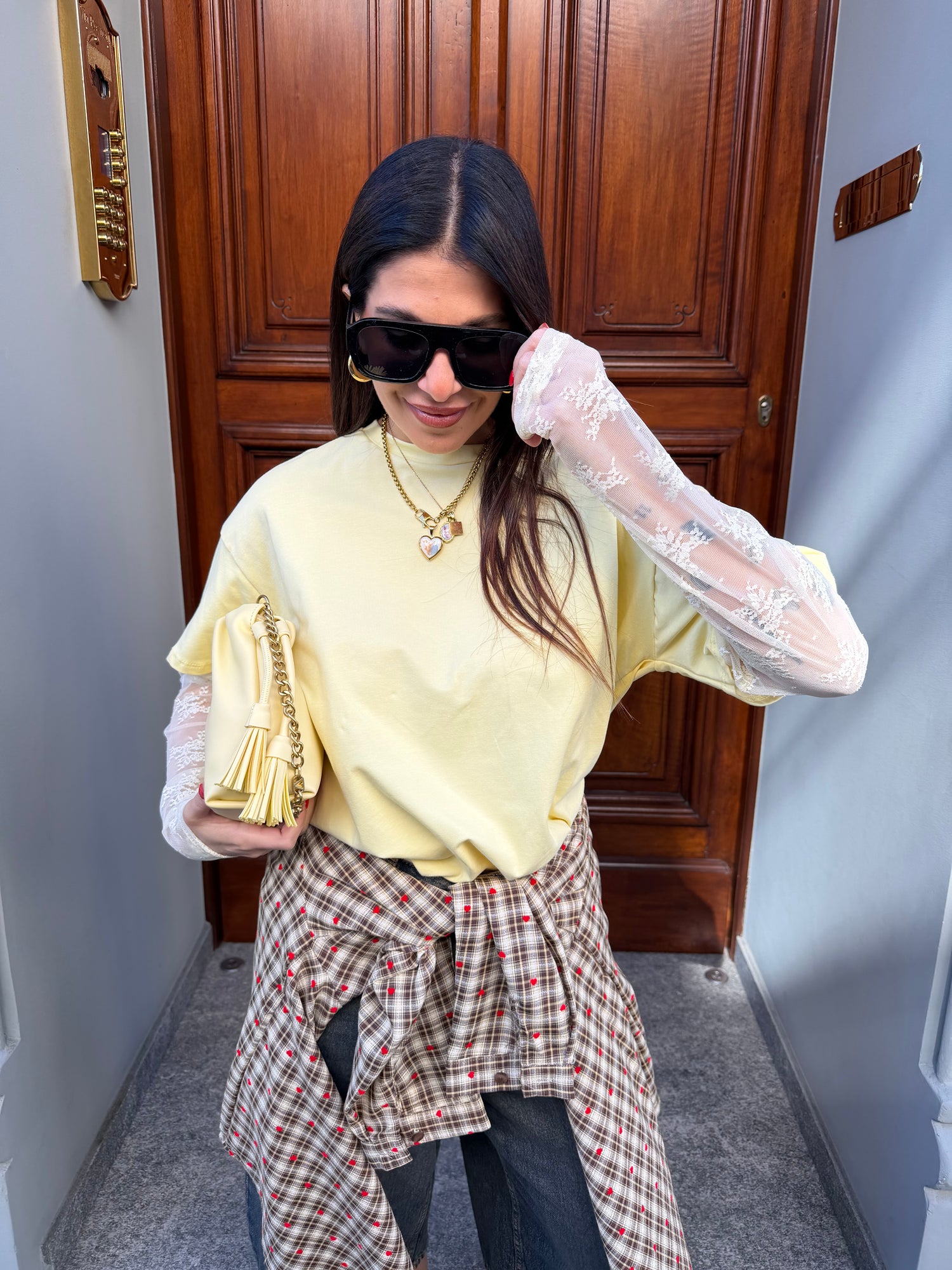 T-shirt manica pizzo “Lizzy” LIP