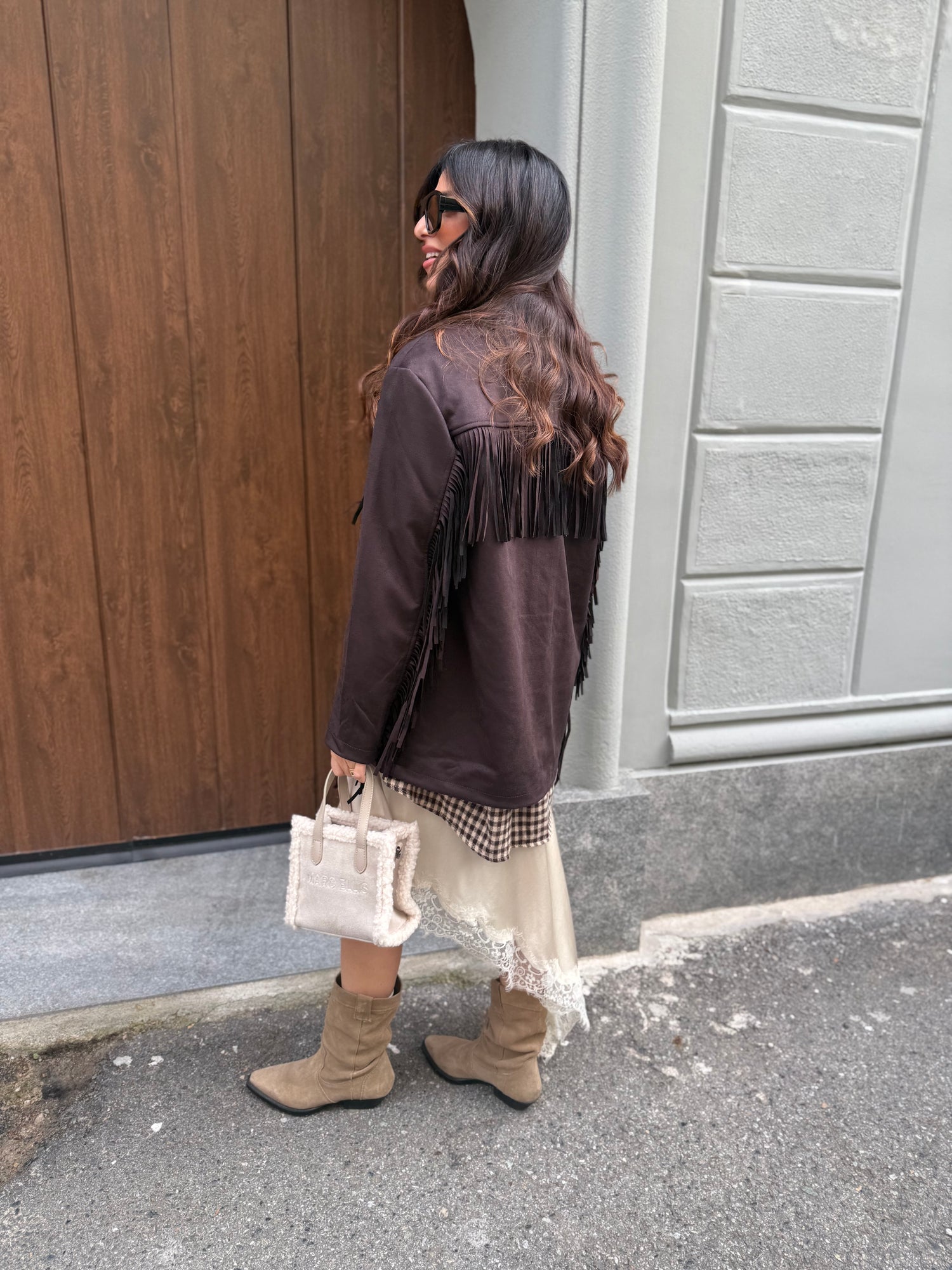 Giacca con frange “Willa” ONLY