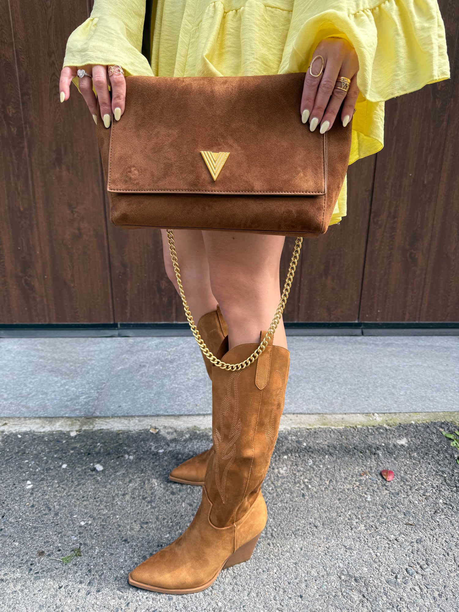 Texano in suede lavorato LIP