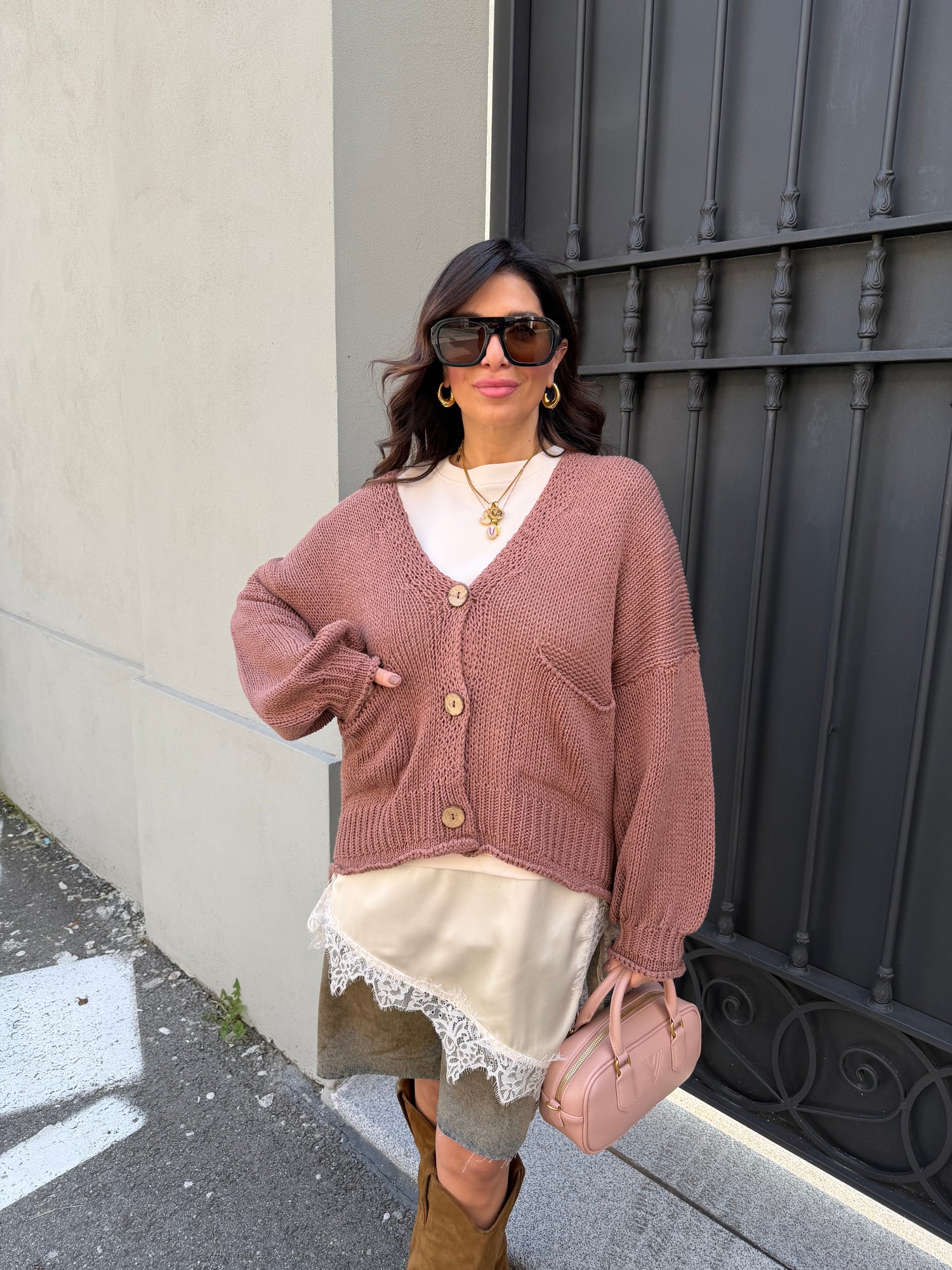 Cardigan in maglia “Flora” HAVE ONE