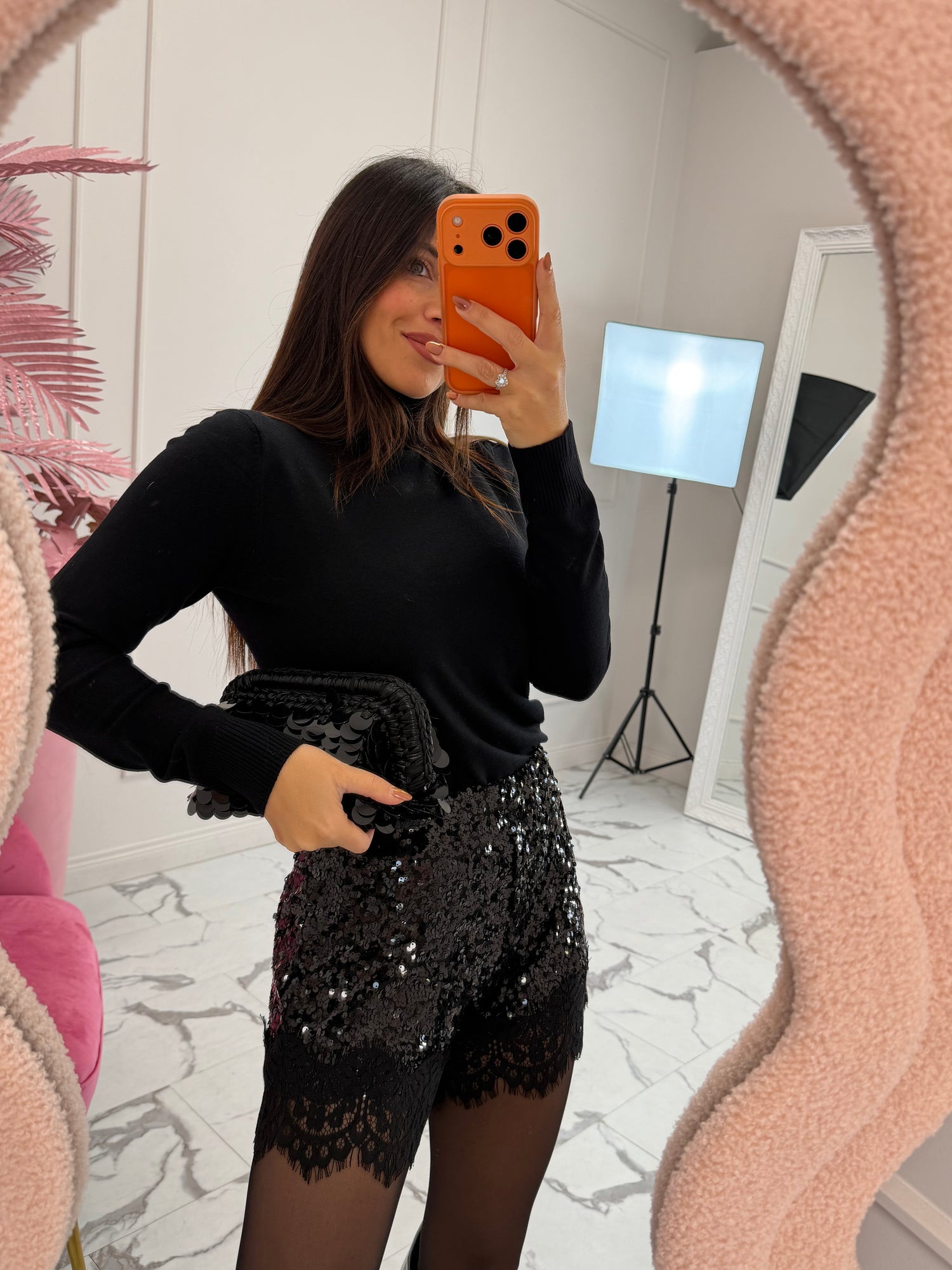 Shorts “Lace paillettes” LIP