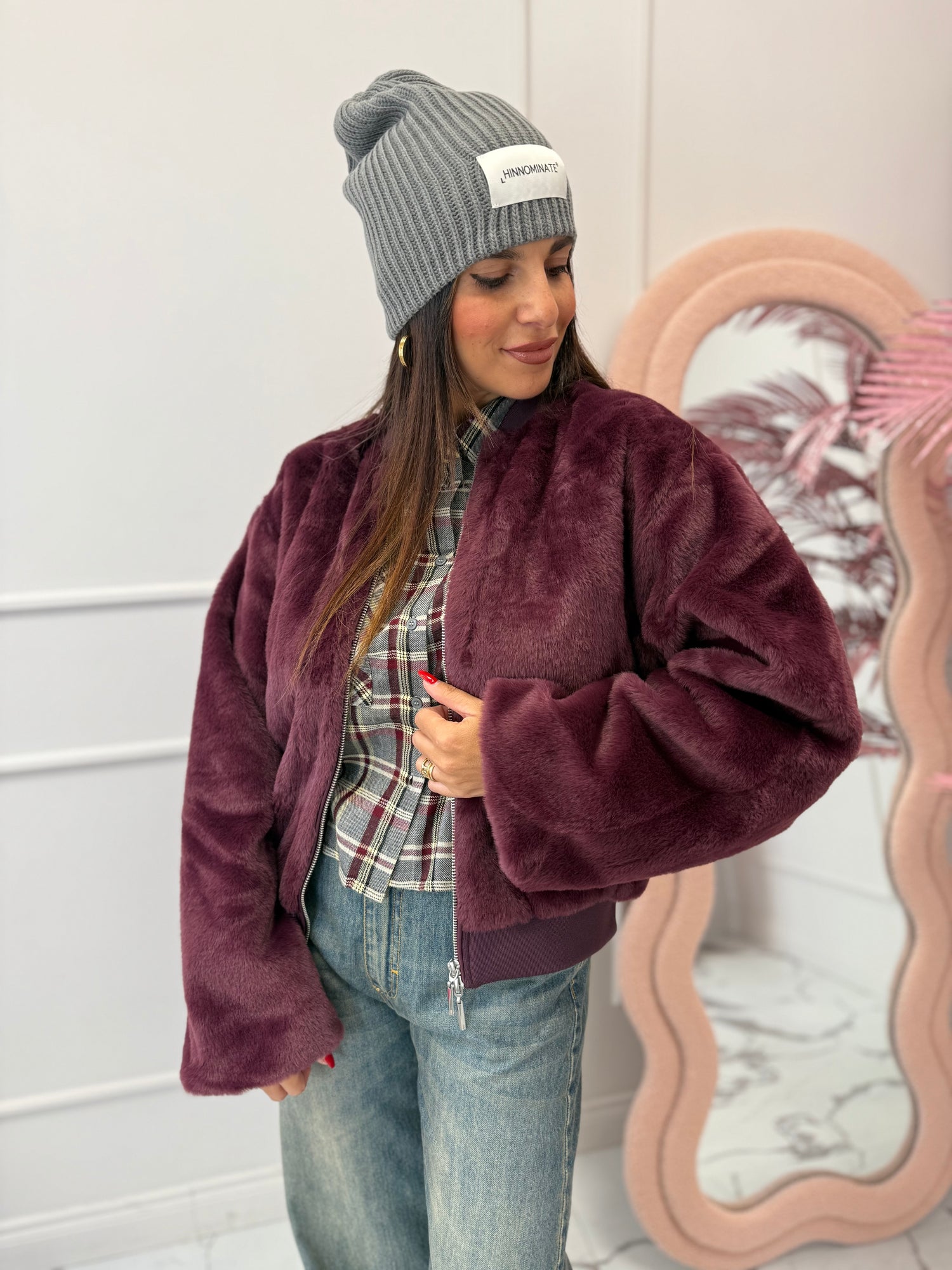 Bomber pelliccia “Dana” ONLY