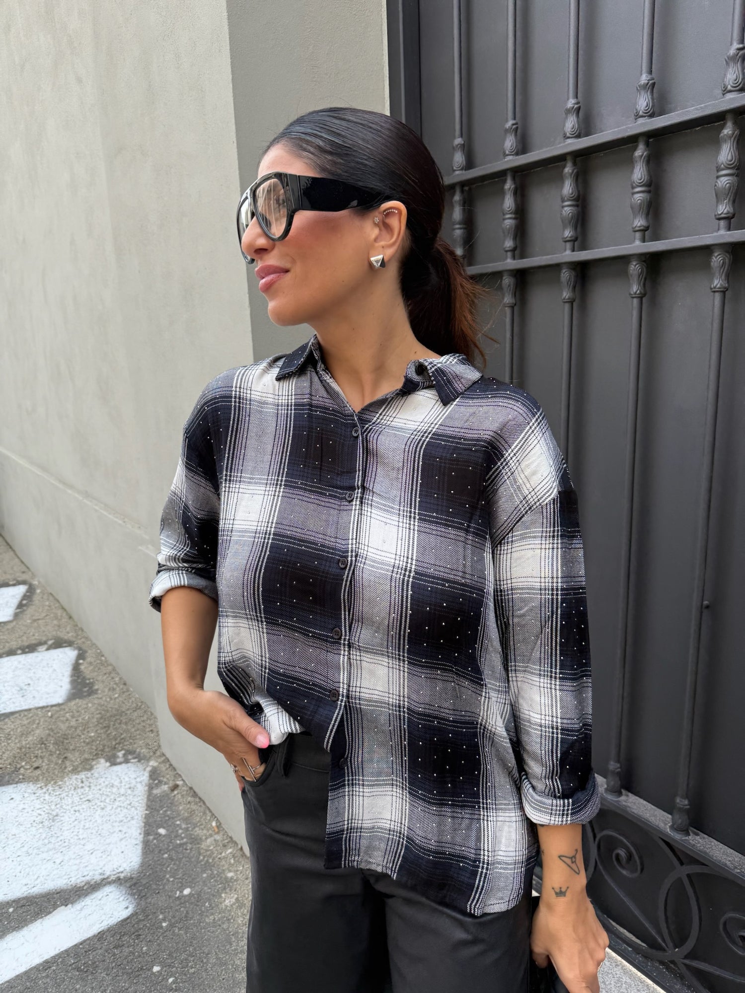 Camicia strass “Riley” ONLY