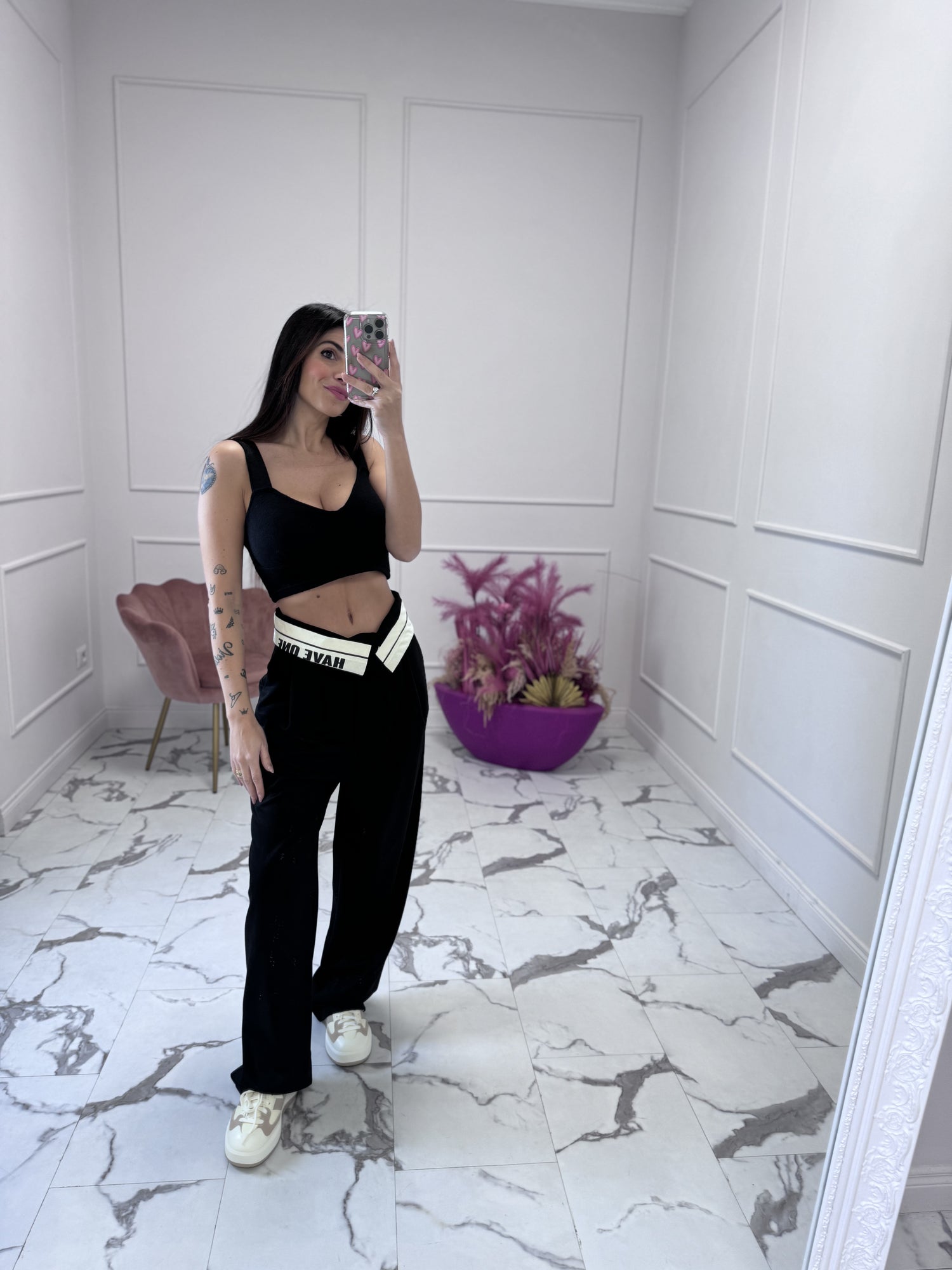 Pantalone risvolto “Logo” HAVE ONE