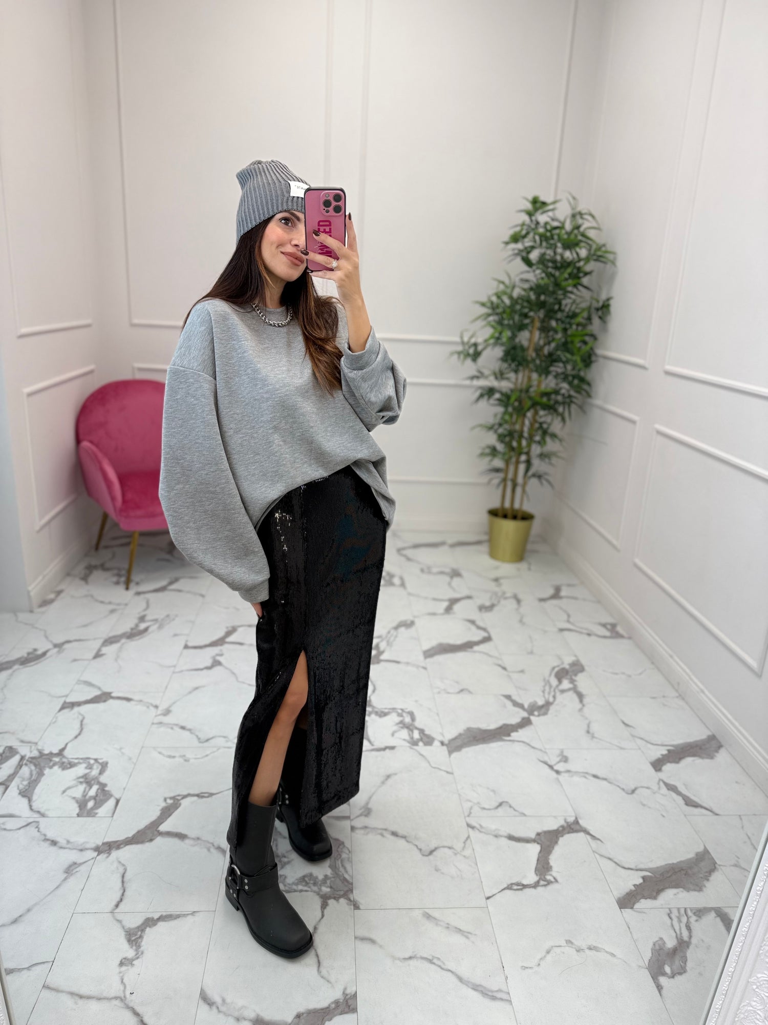 Gonna longuette “Paillettes” GLAMOROUS