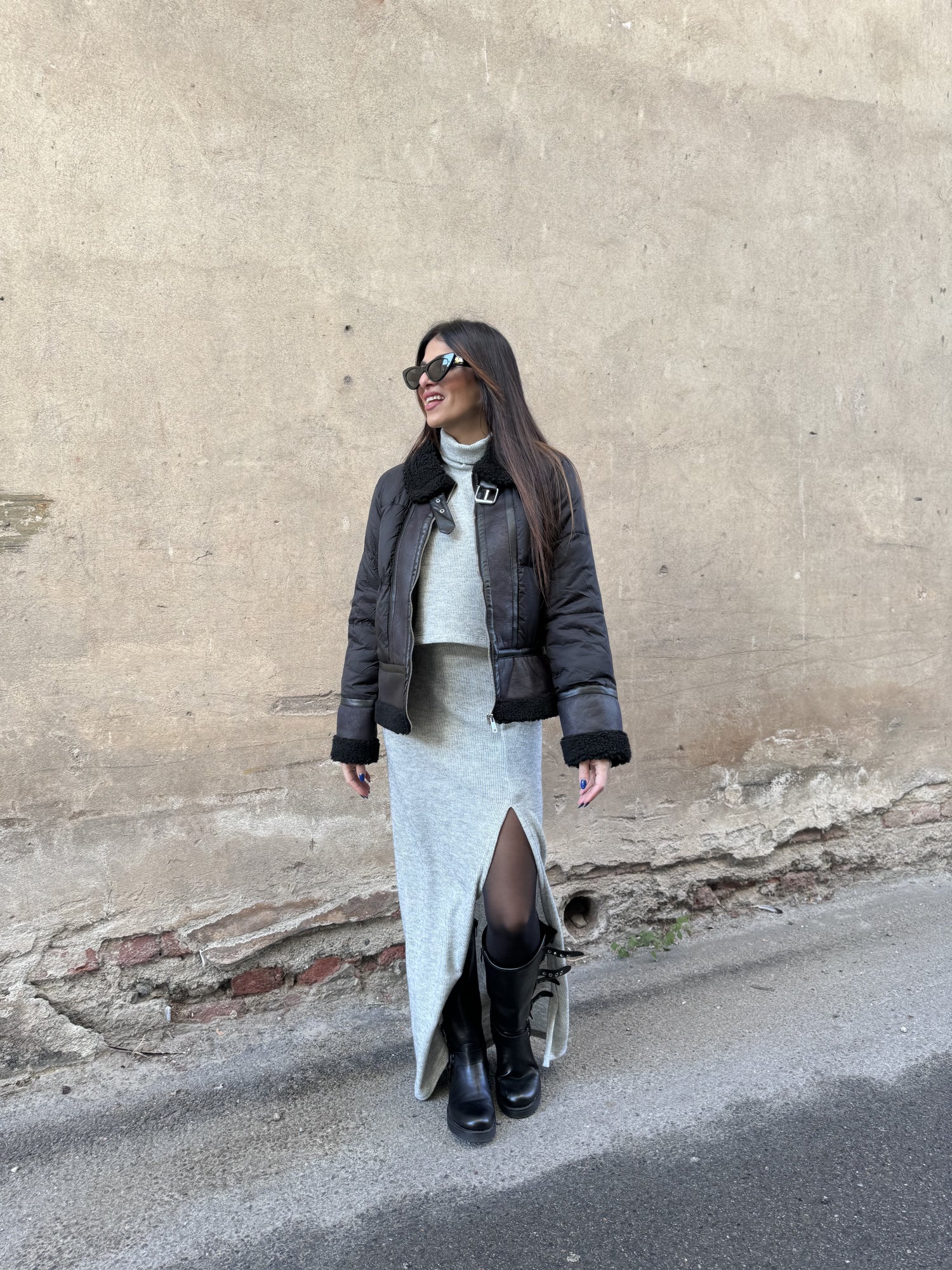 Gonna in maglia spacco HAVE ONE