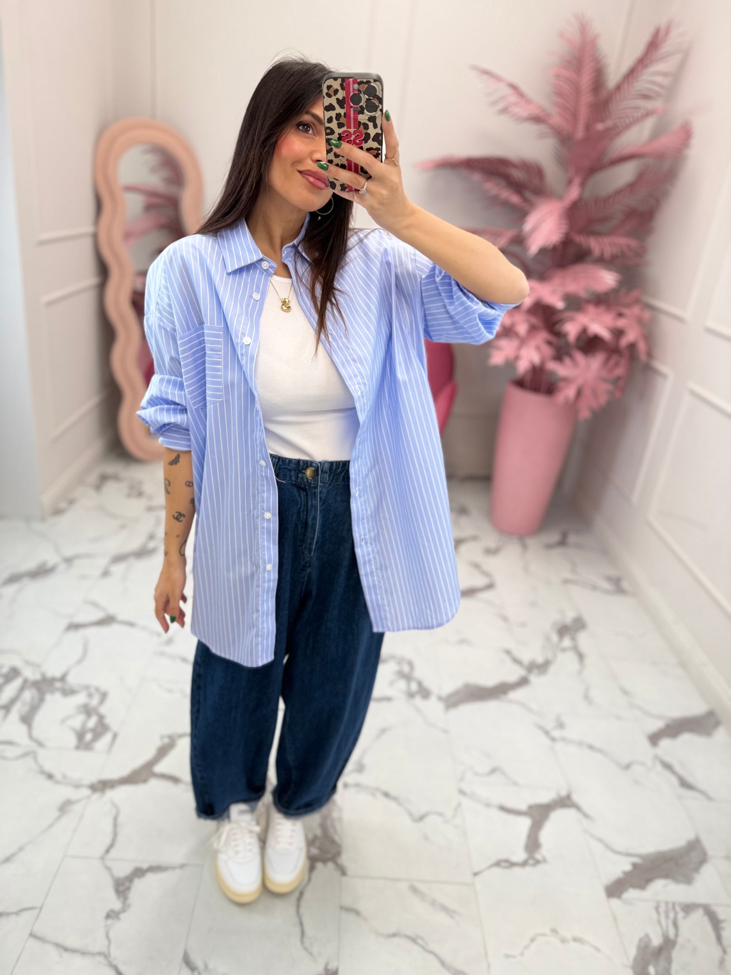 Camicia in cotone over HINNOMINATE