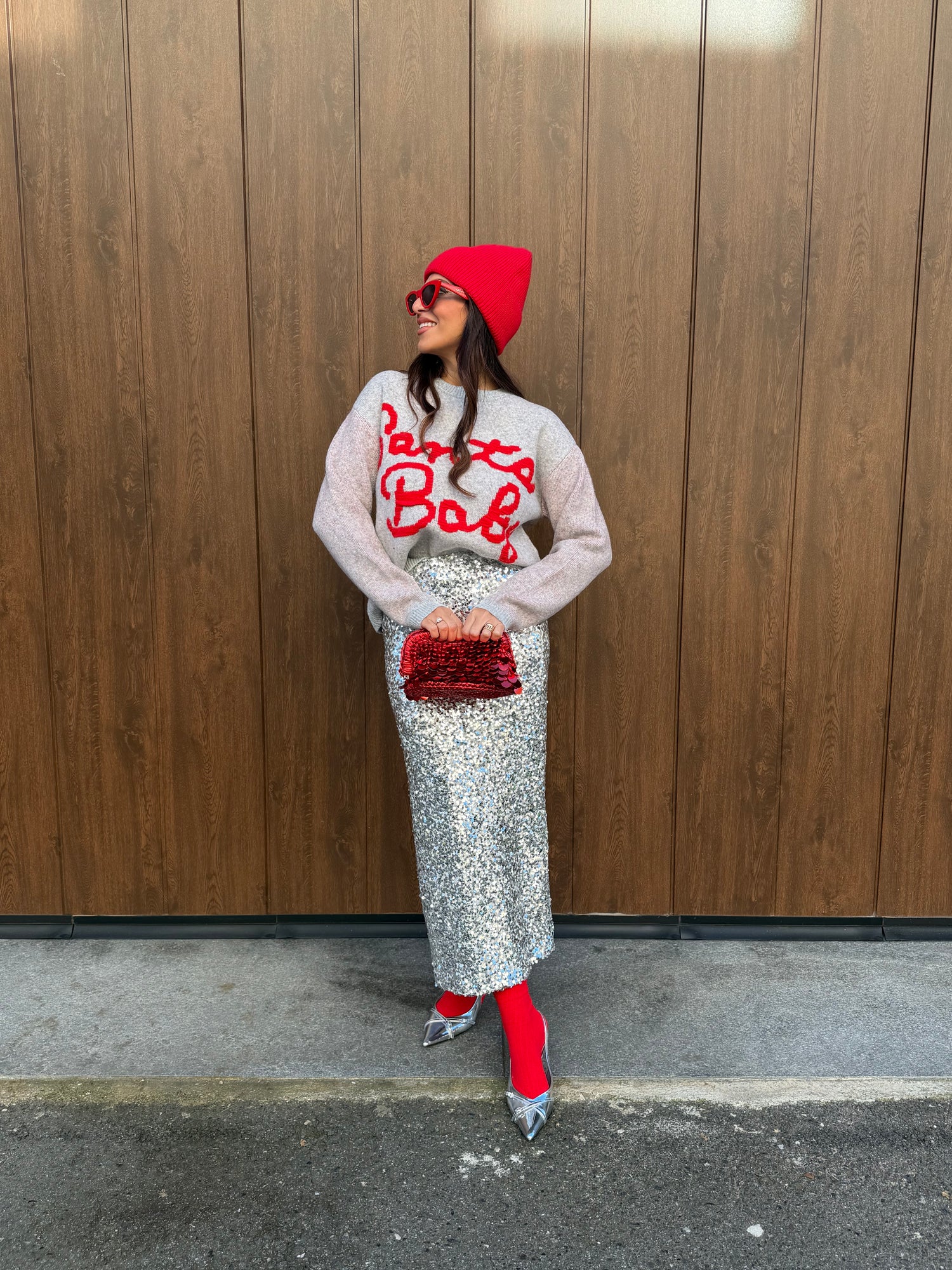 Gonna longuette paillettes “Luce” LIP