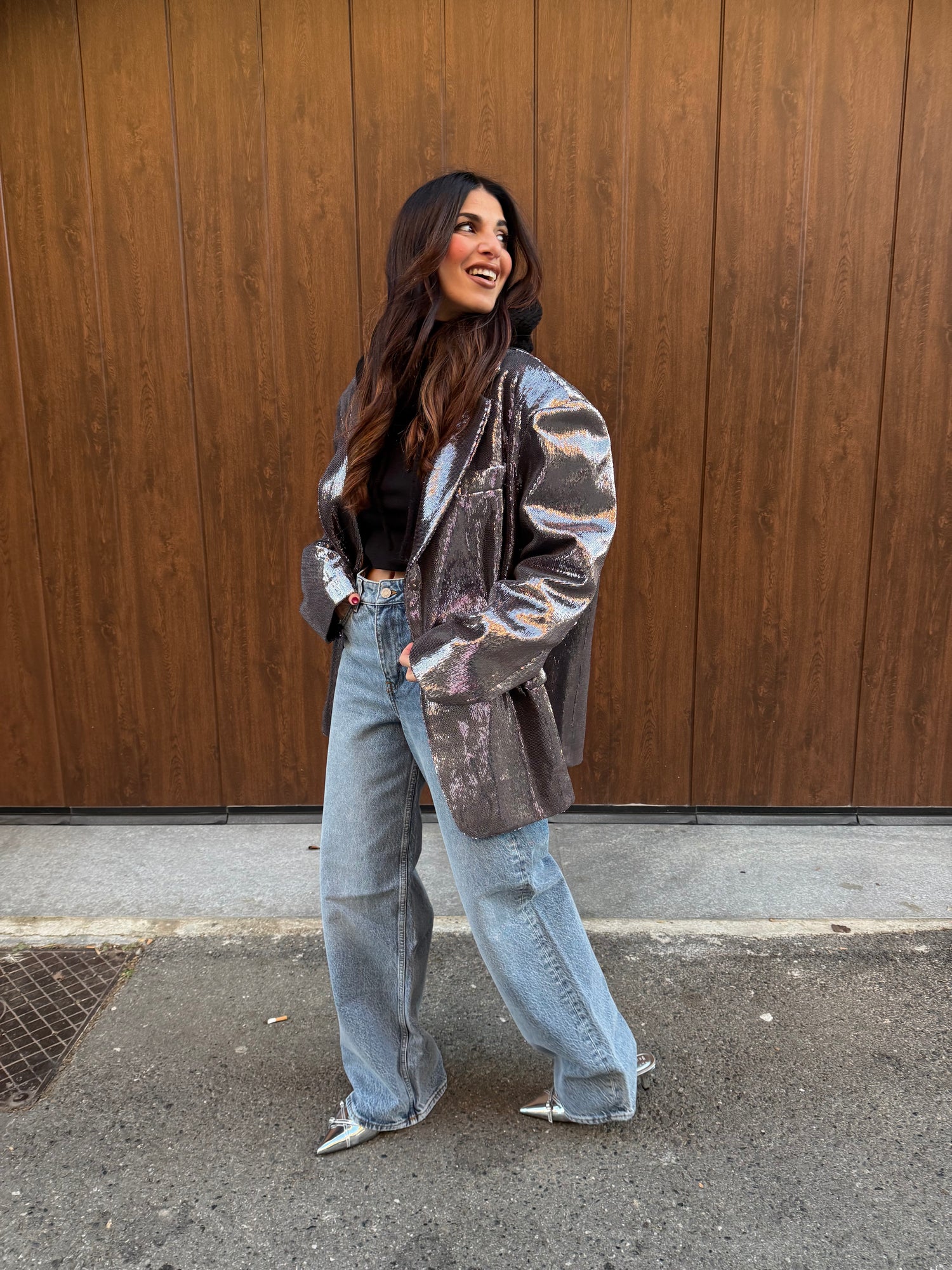 Blazer over “Micro paillettes” LUMINA