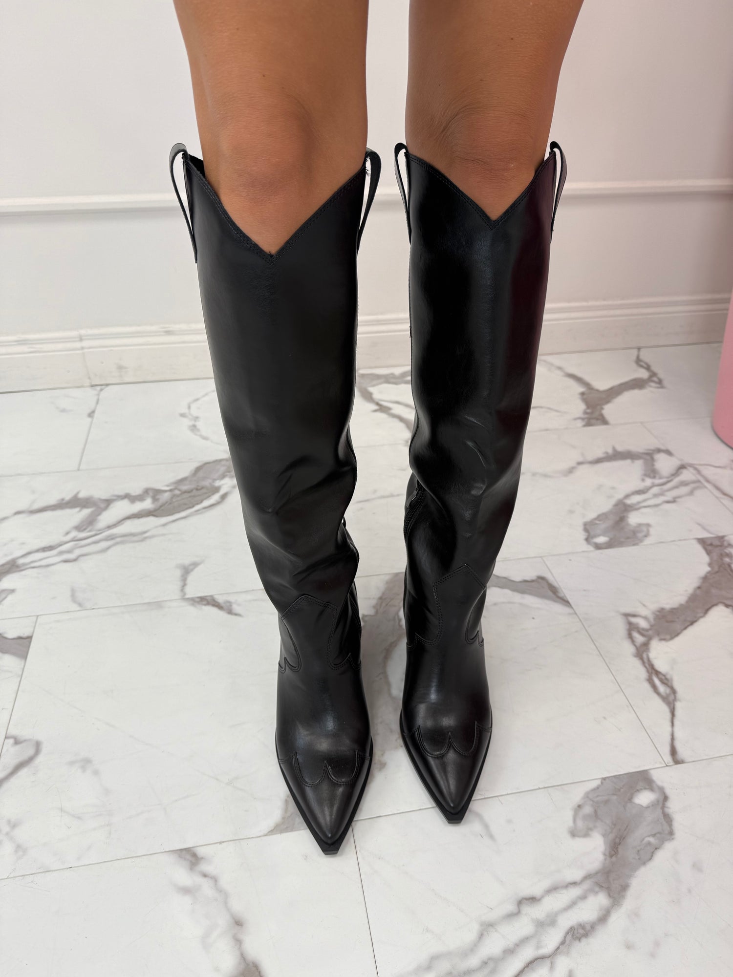 Texano alto ecopelle CORINA