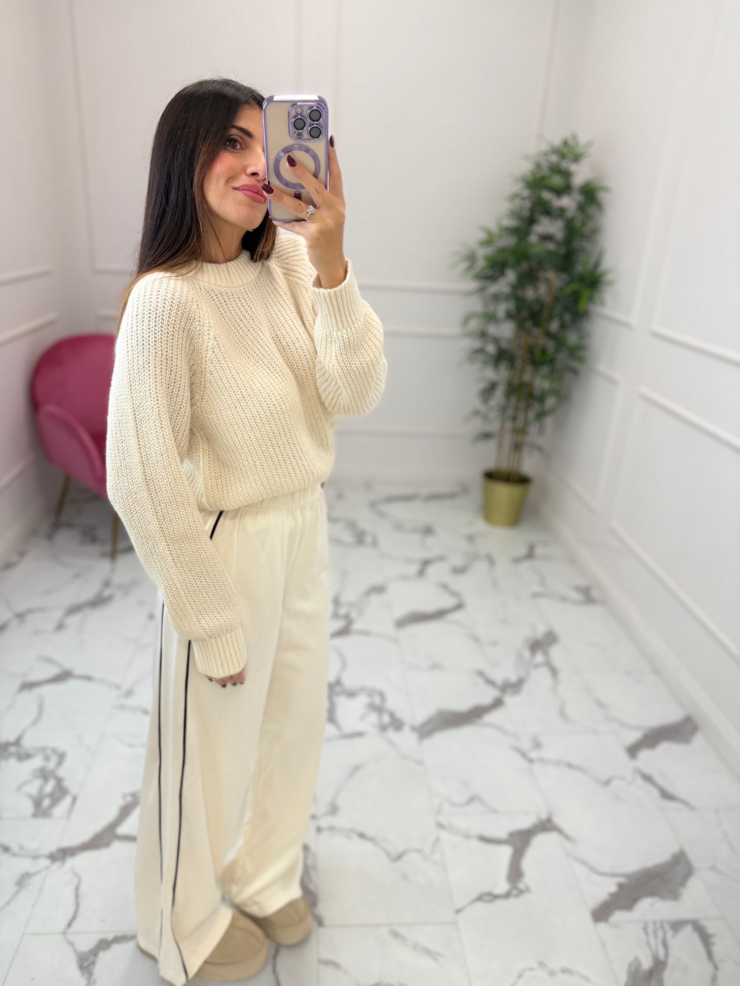 Pantalone palazzo “Lett” ONLY