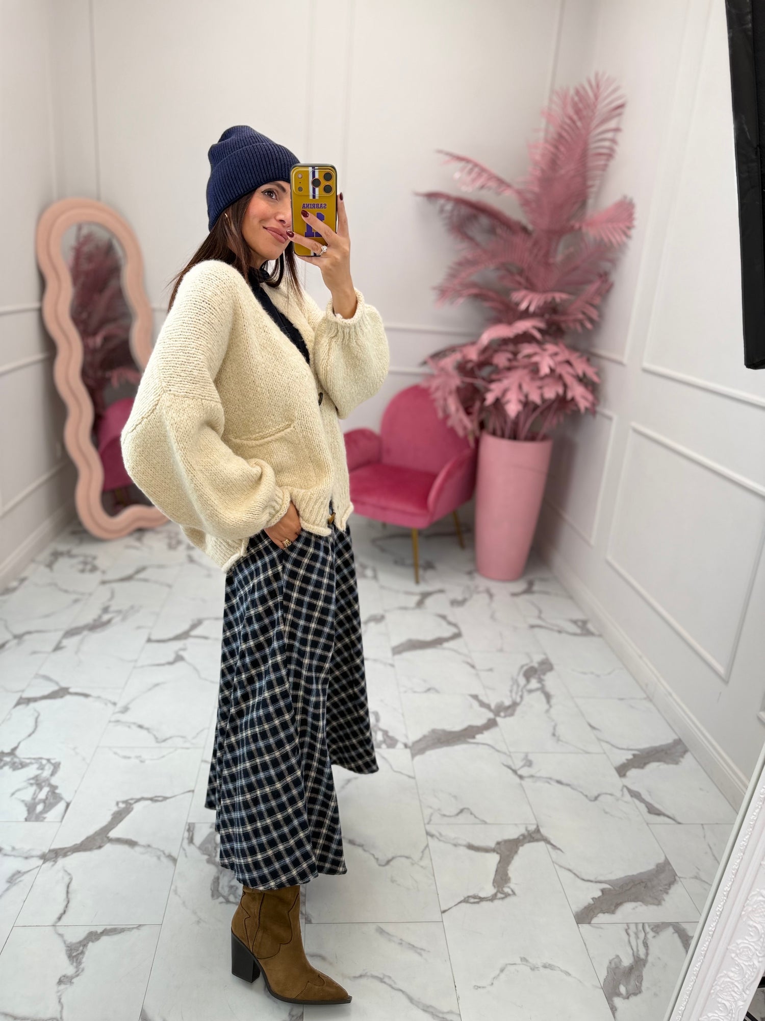 Gonna lunga quadri “Louise” LIP