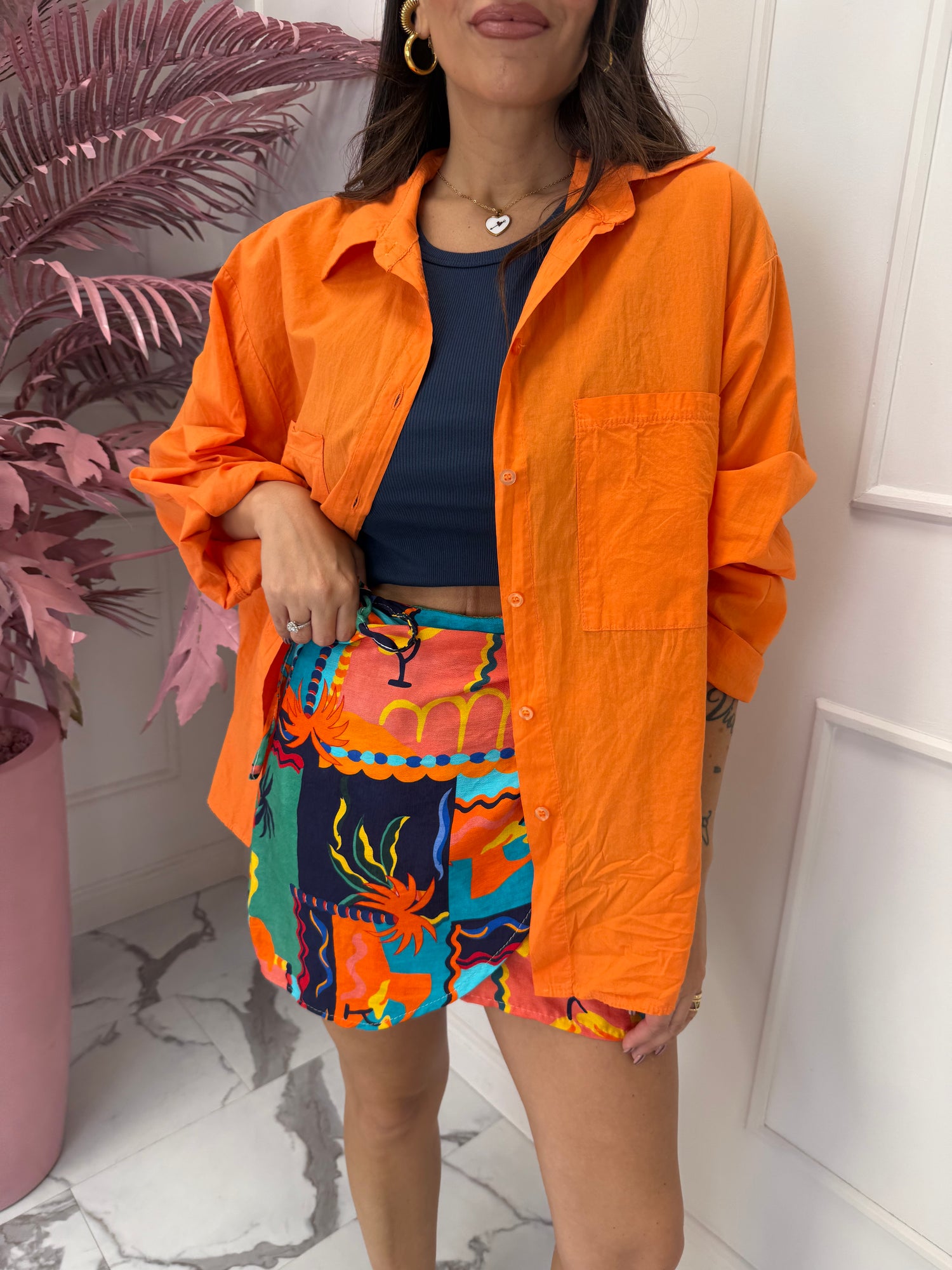Set Gonna pareo + Top “Tropical Blue” LIP