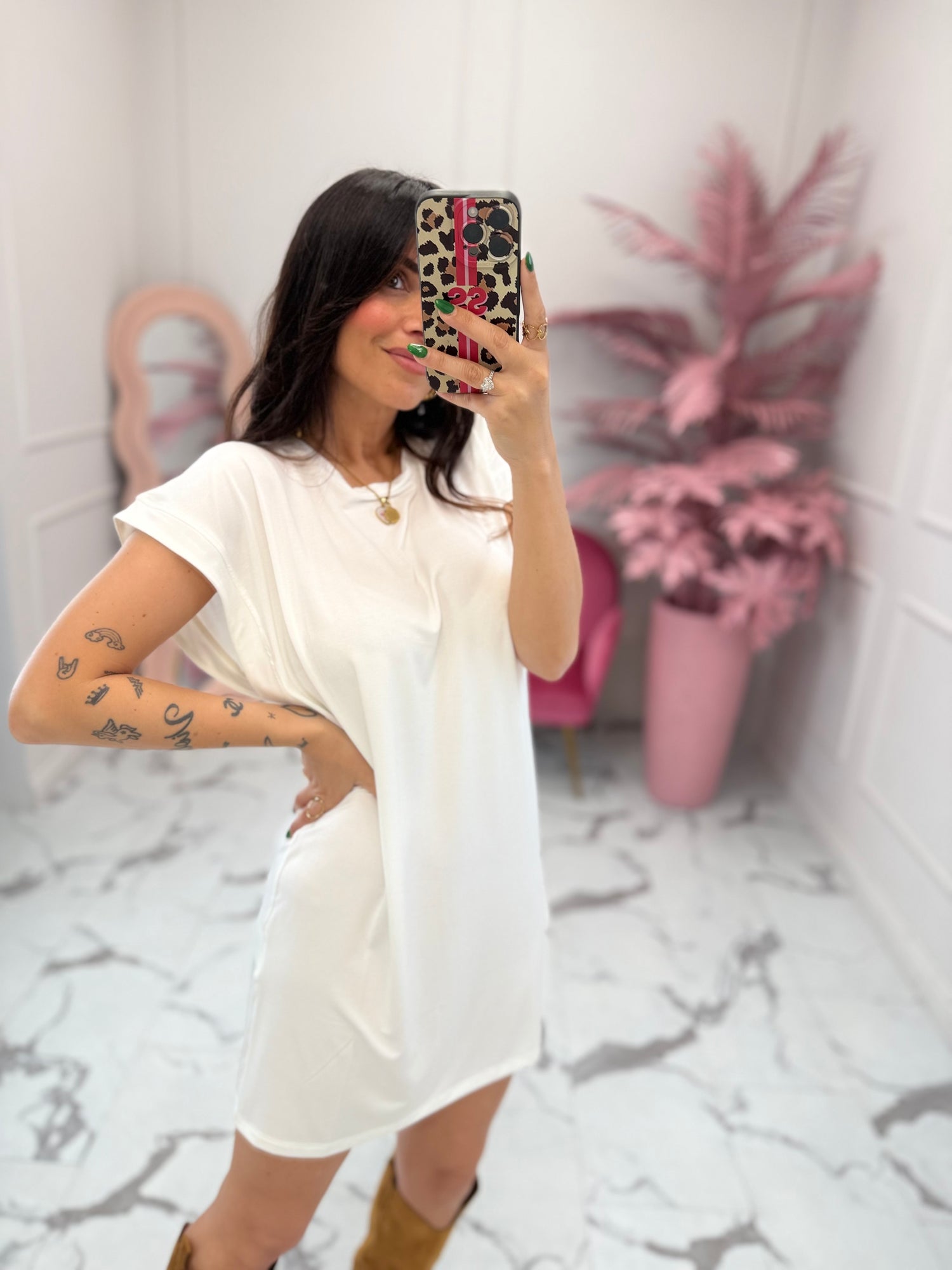 Abito corto a mezza manica HINNOMINATE