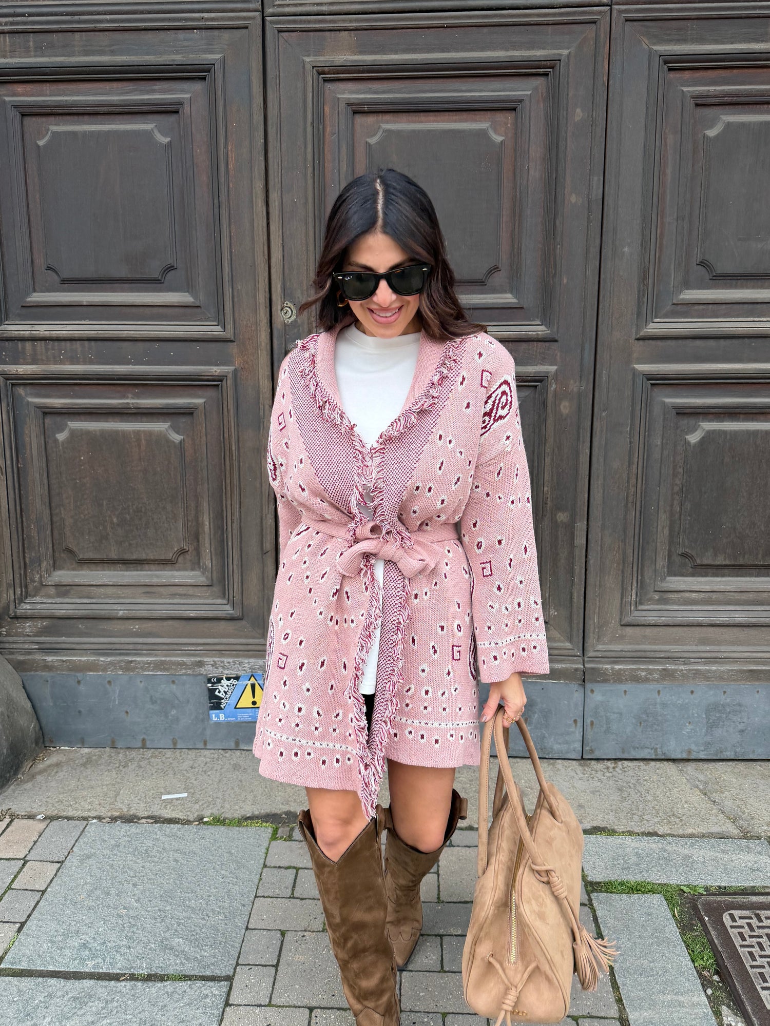 Cardigan “bandana” LIP