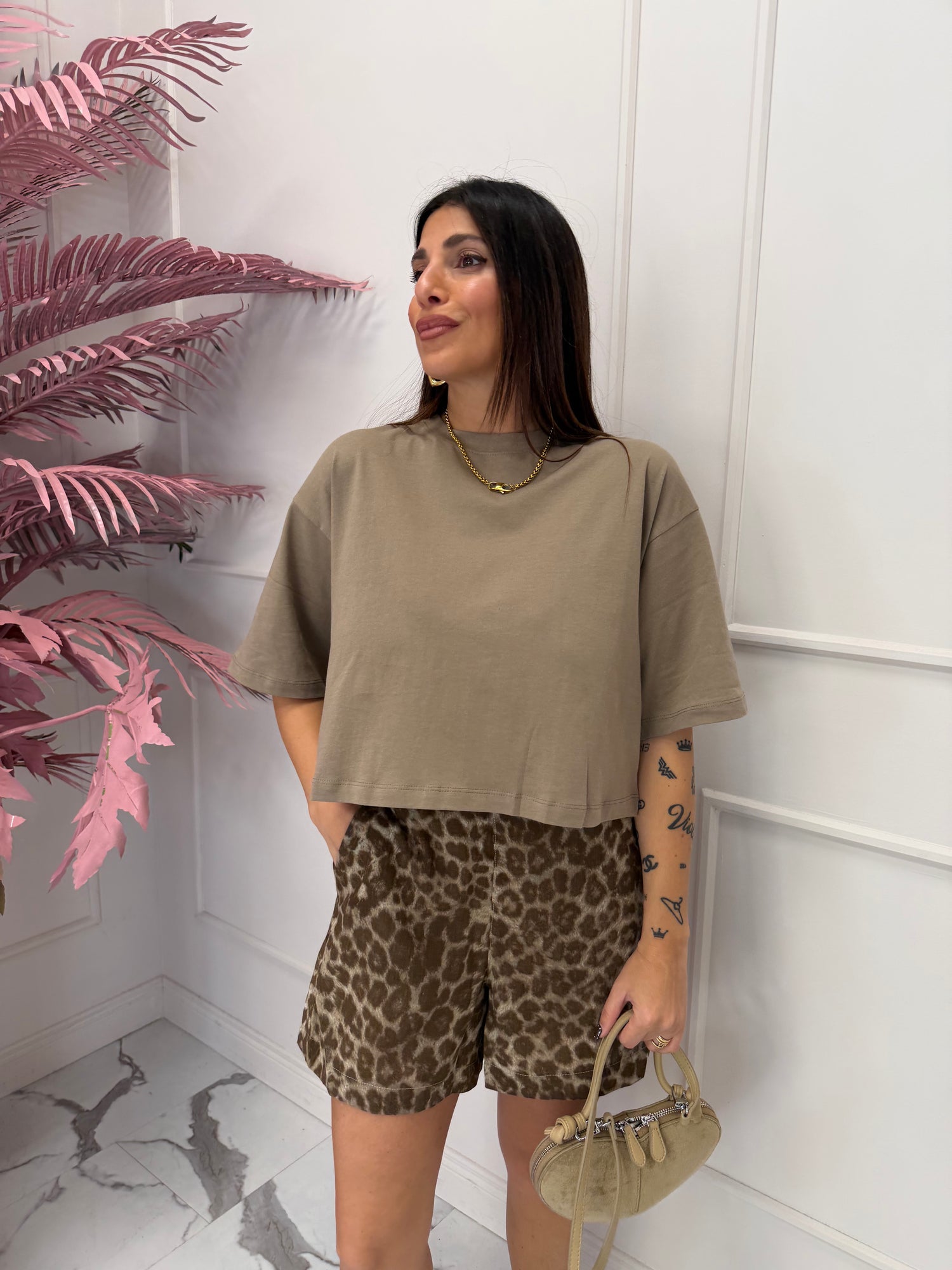 T-shirt cropped “Andrea” JJXX
