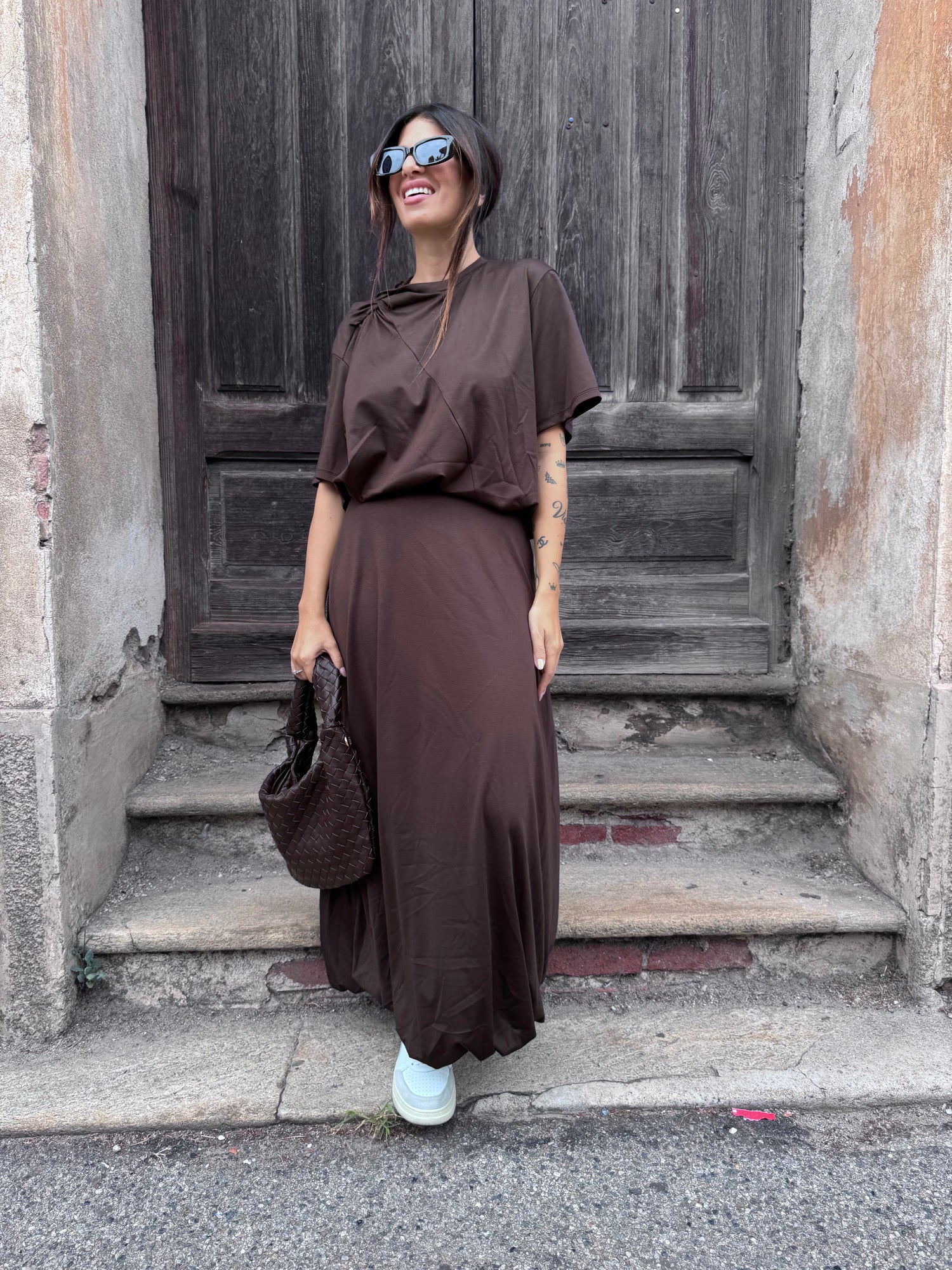 Gonna lunga a palloncino “Free time” LUMINA