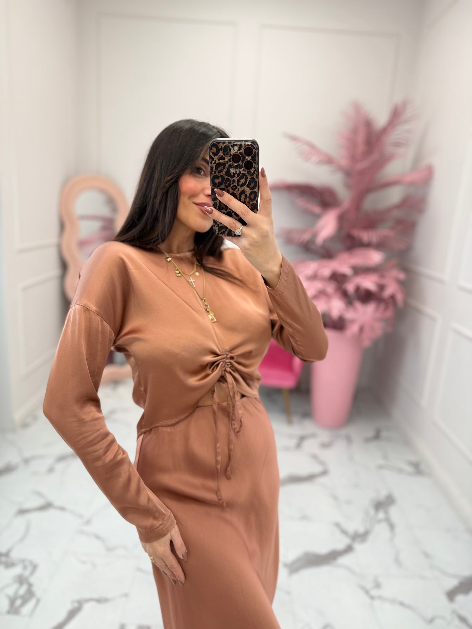 Blusa arricciata “Raso” HAVE ONE