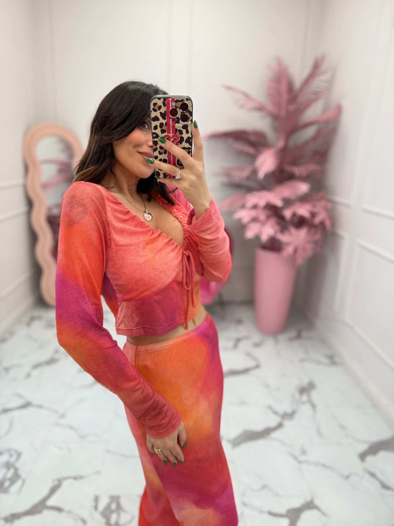 Maglia Crop “Tie Dye” GLAMOROUS