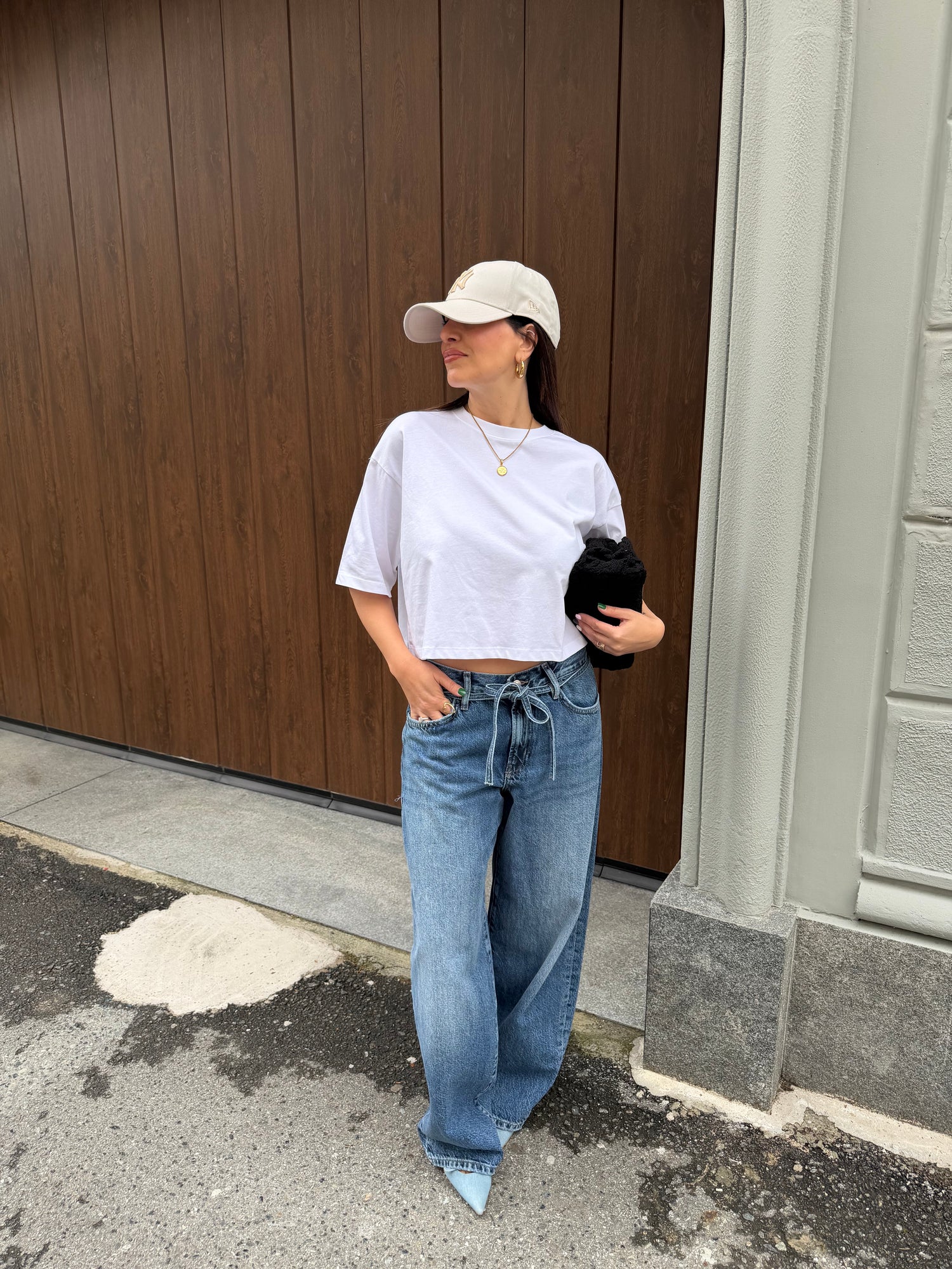 T-shirt cropped “Andrea” JJXX