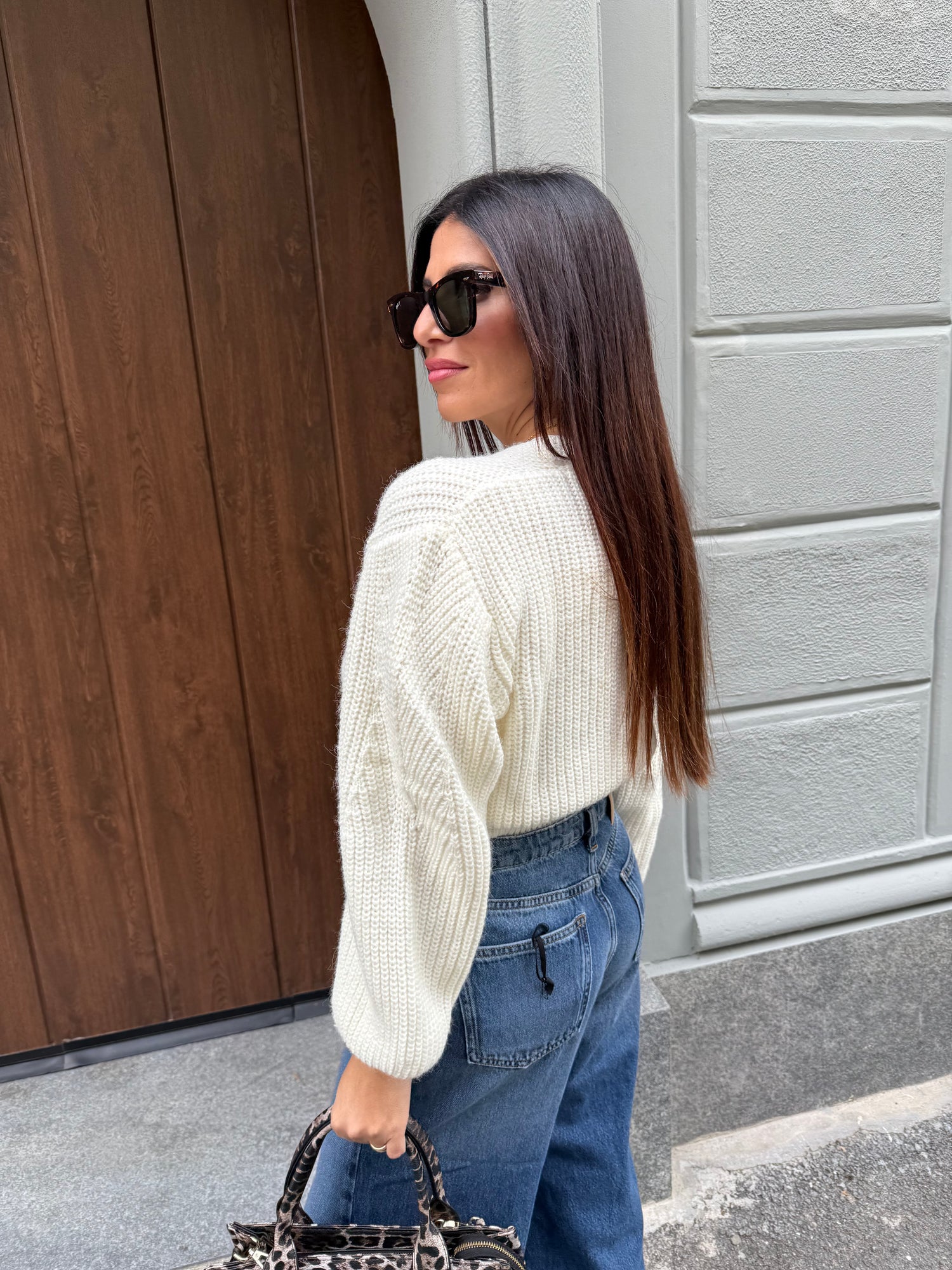 Cardigan bottoni gioiello HAVE ONE