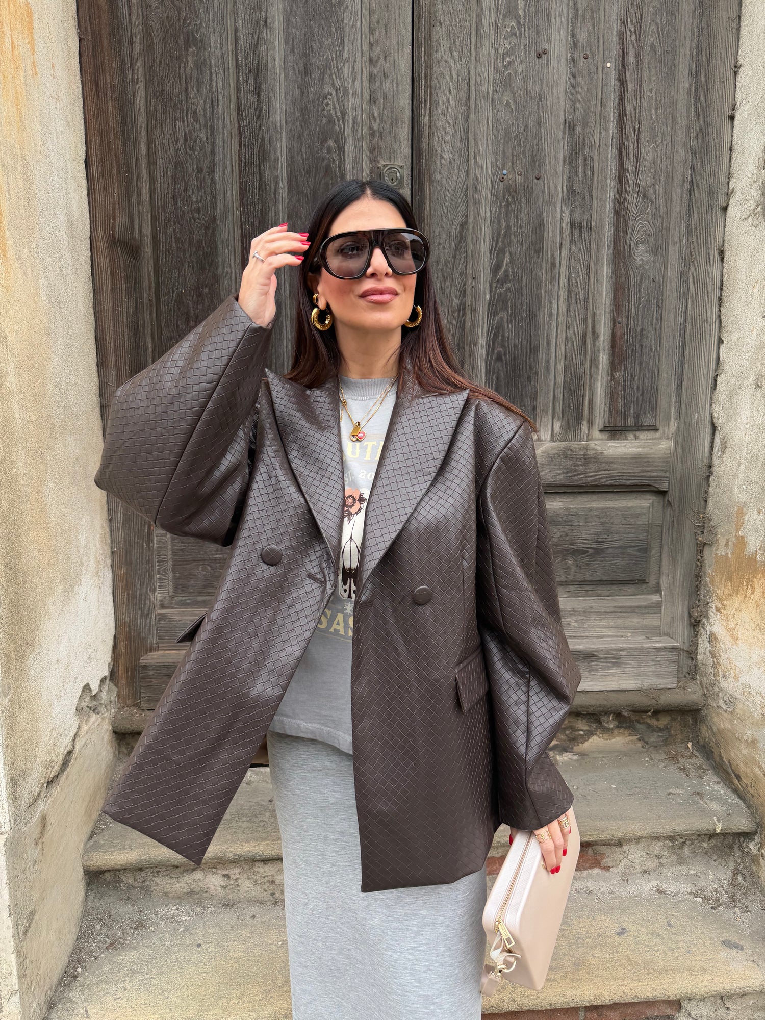 Blazer over ecopelle LUMINA