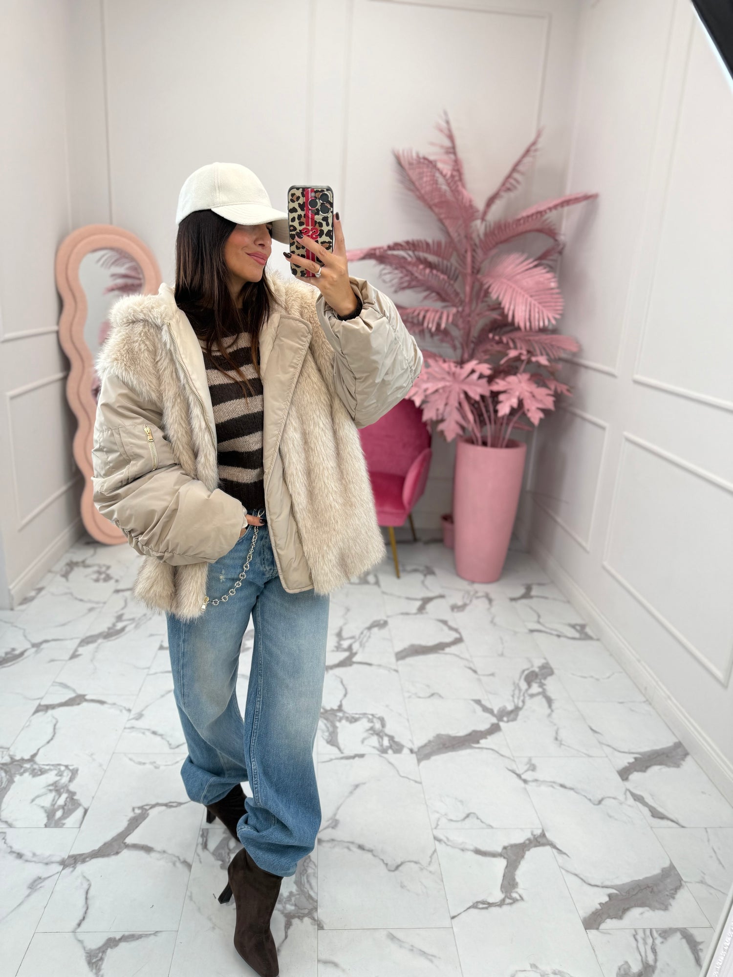 Piumino combinato eco pelliccia VICOLO