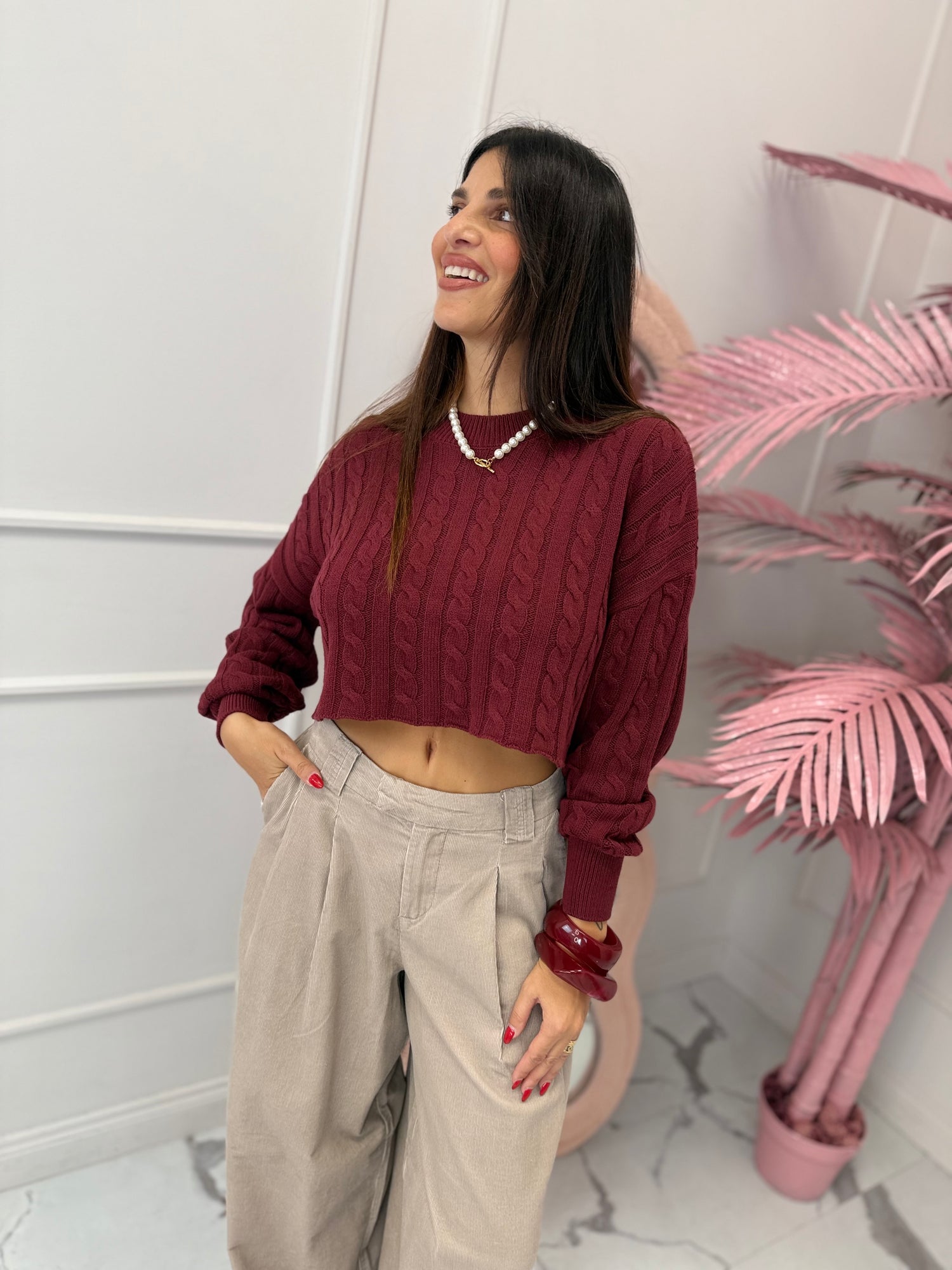 Maglioncino crop “Birtie” ONLY