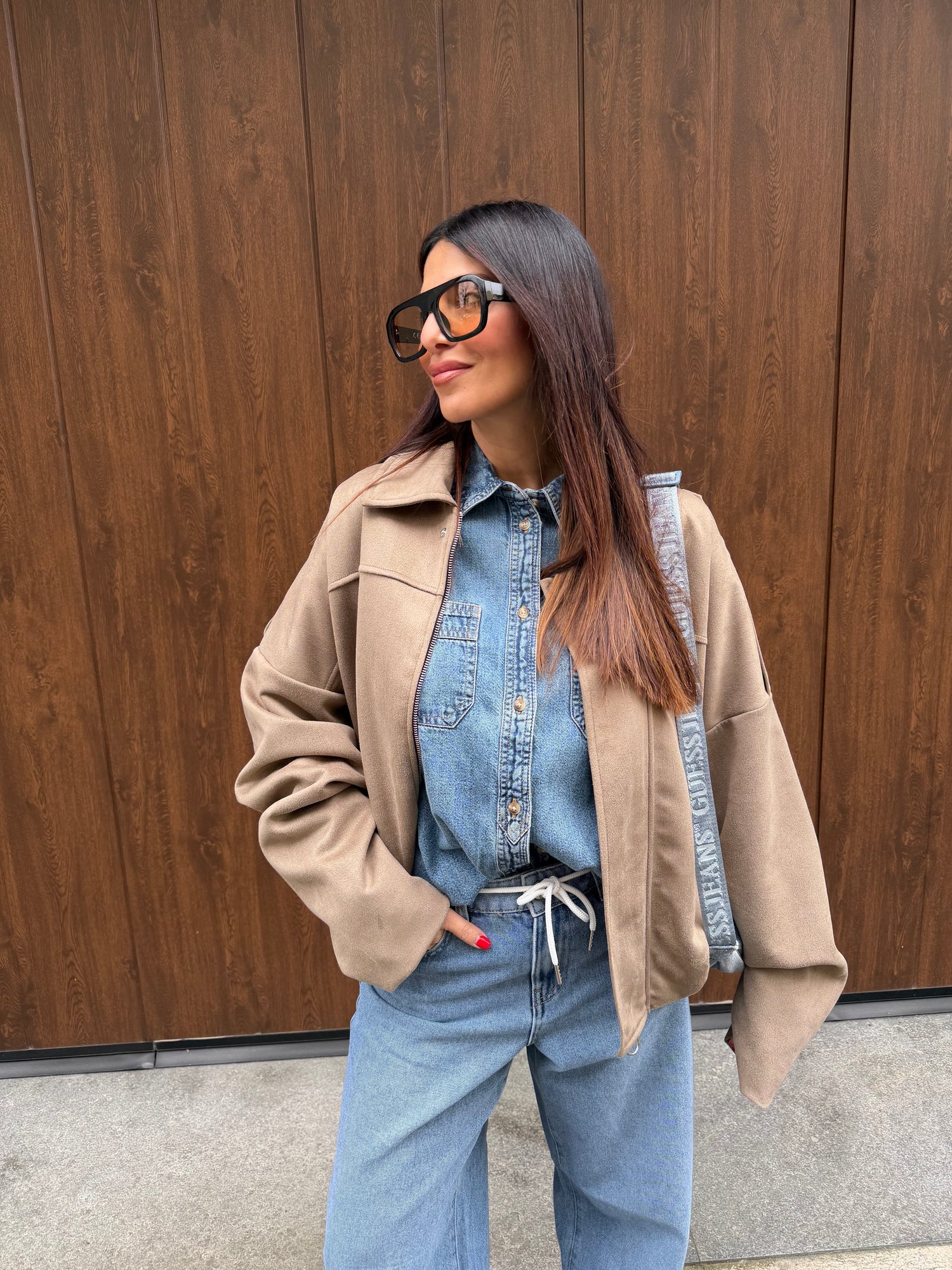 Bomber suede HAVE ONE