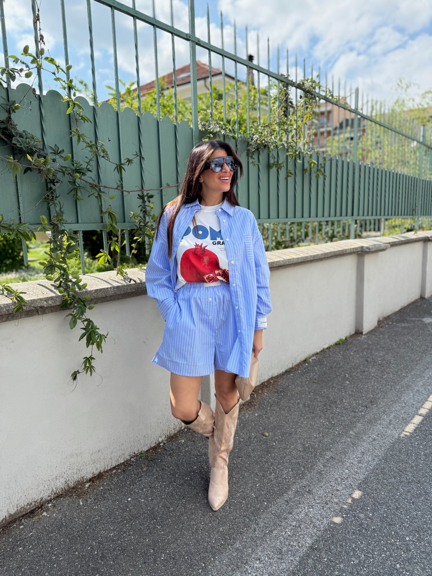 Camicia in cotone over HINNOMINATE