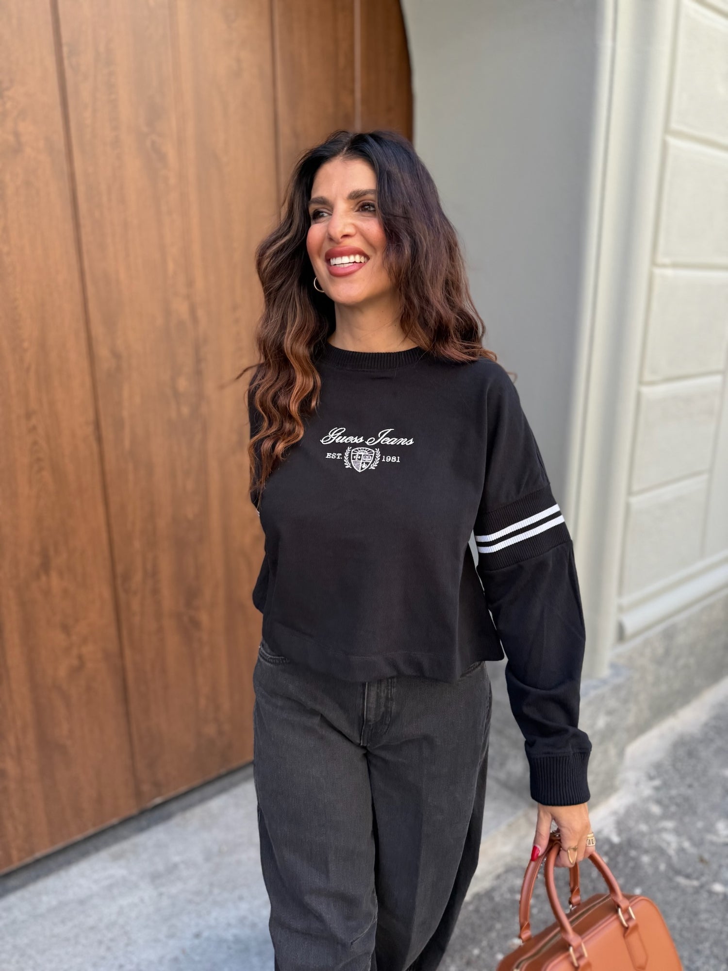 Felpa box logo GUESS JEANS