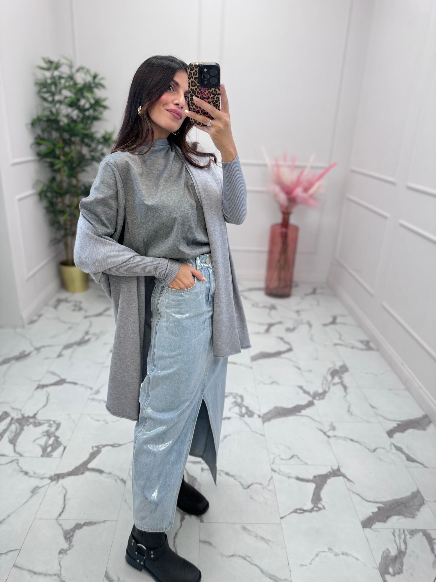 Gonna longuette “Silver” GLAMOROUS