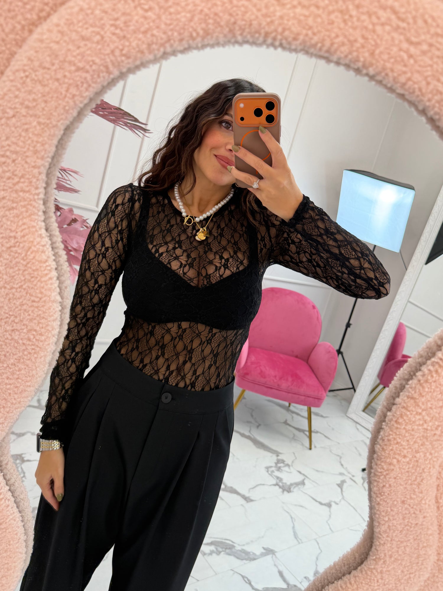 Body in pizzo “Syrene” ONLY