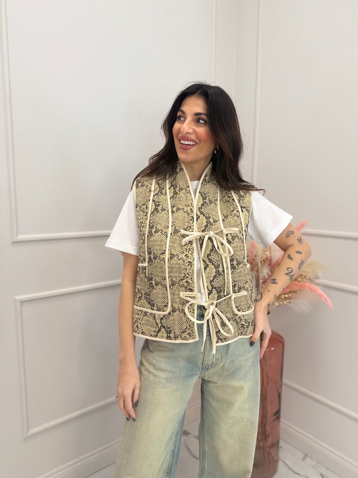 Gilet trapuntato “Phyton” ADORÉ