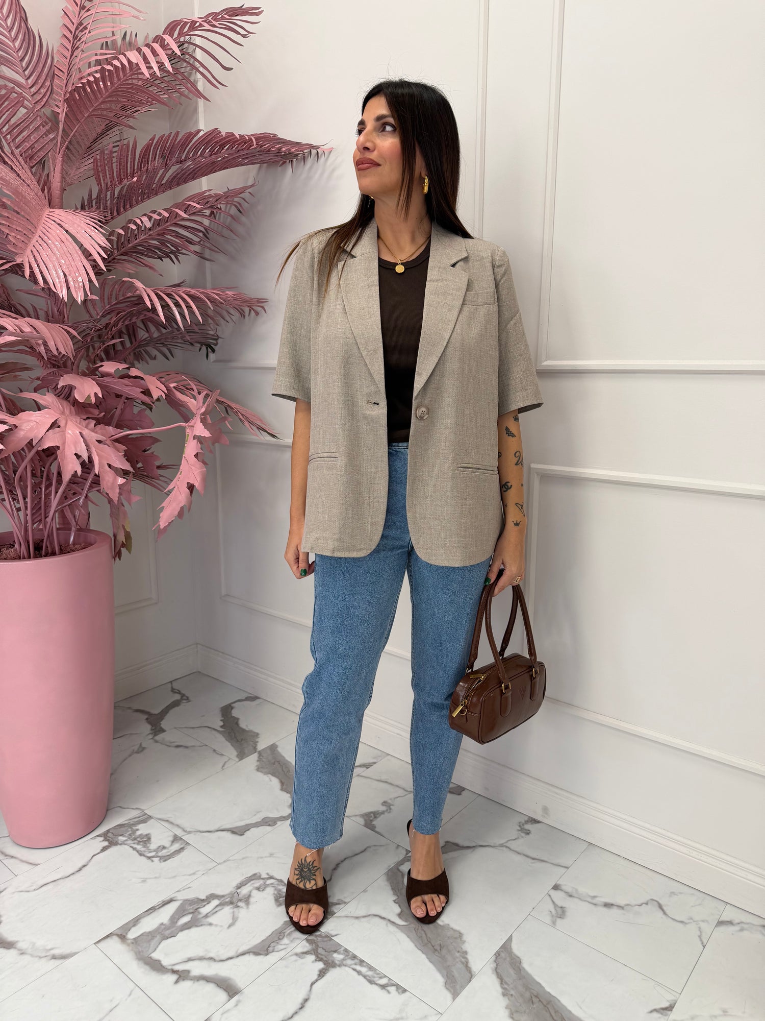 Blazer manica corta “Linda” ONLY