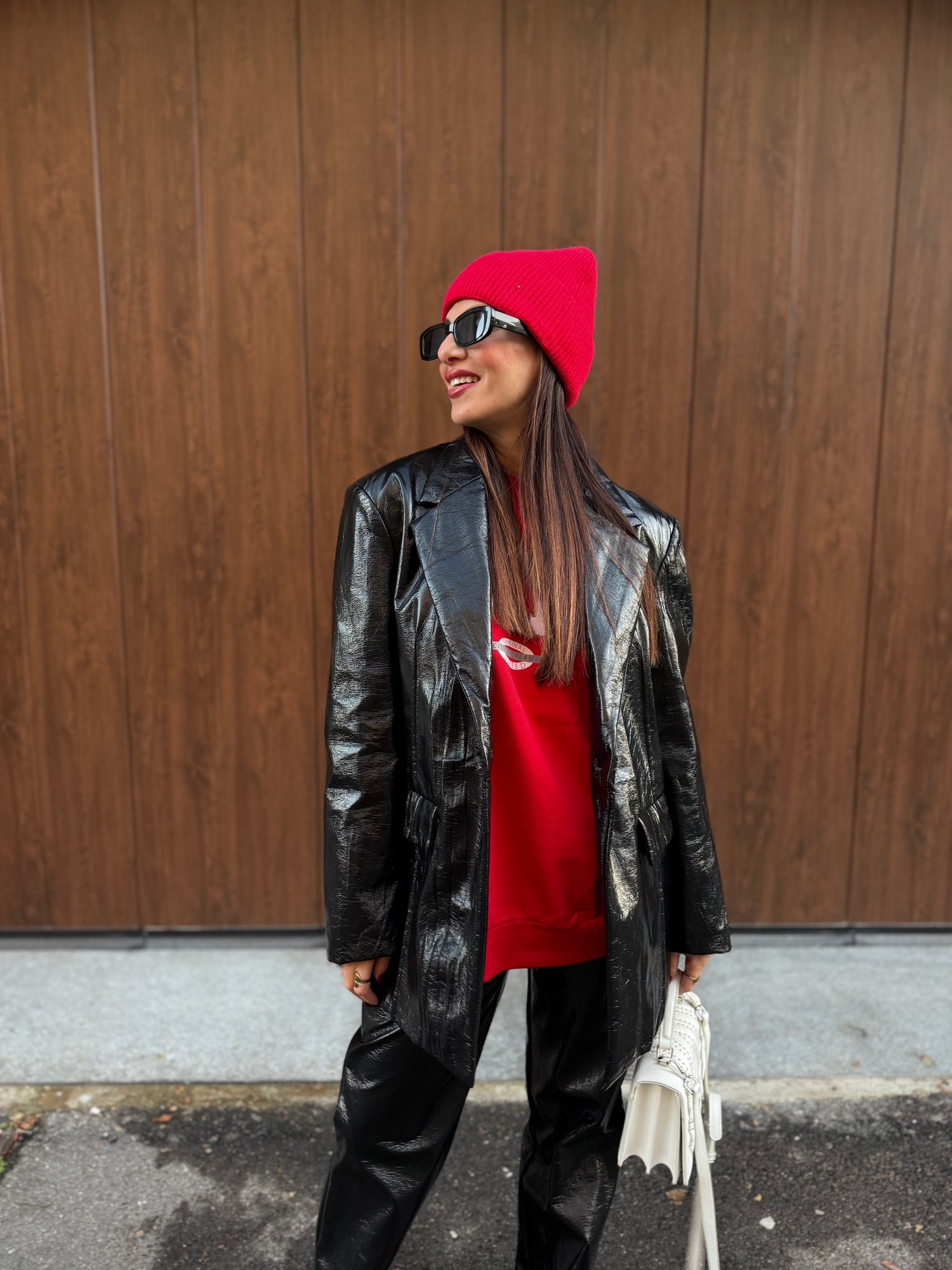 Blazer in vinile LUMINA