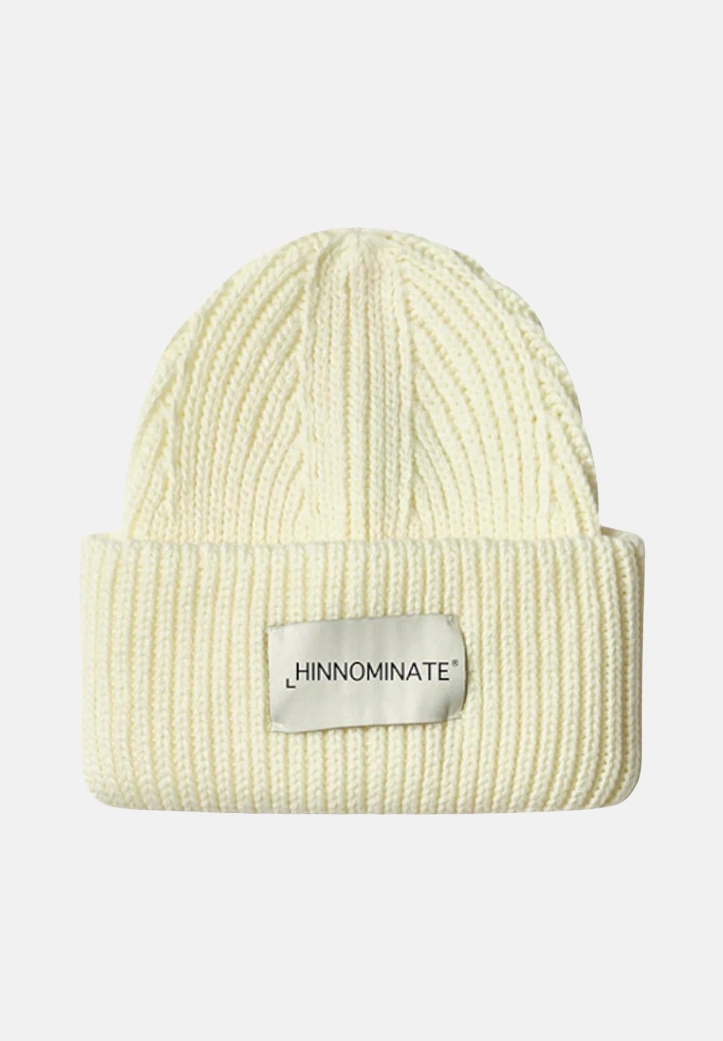 Cappello in maglia con logo HINNOMINATE