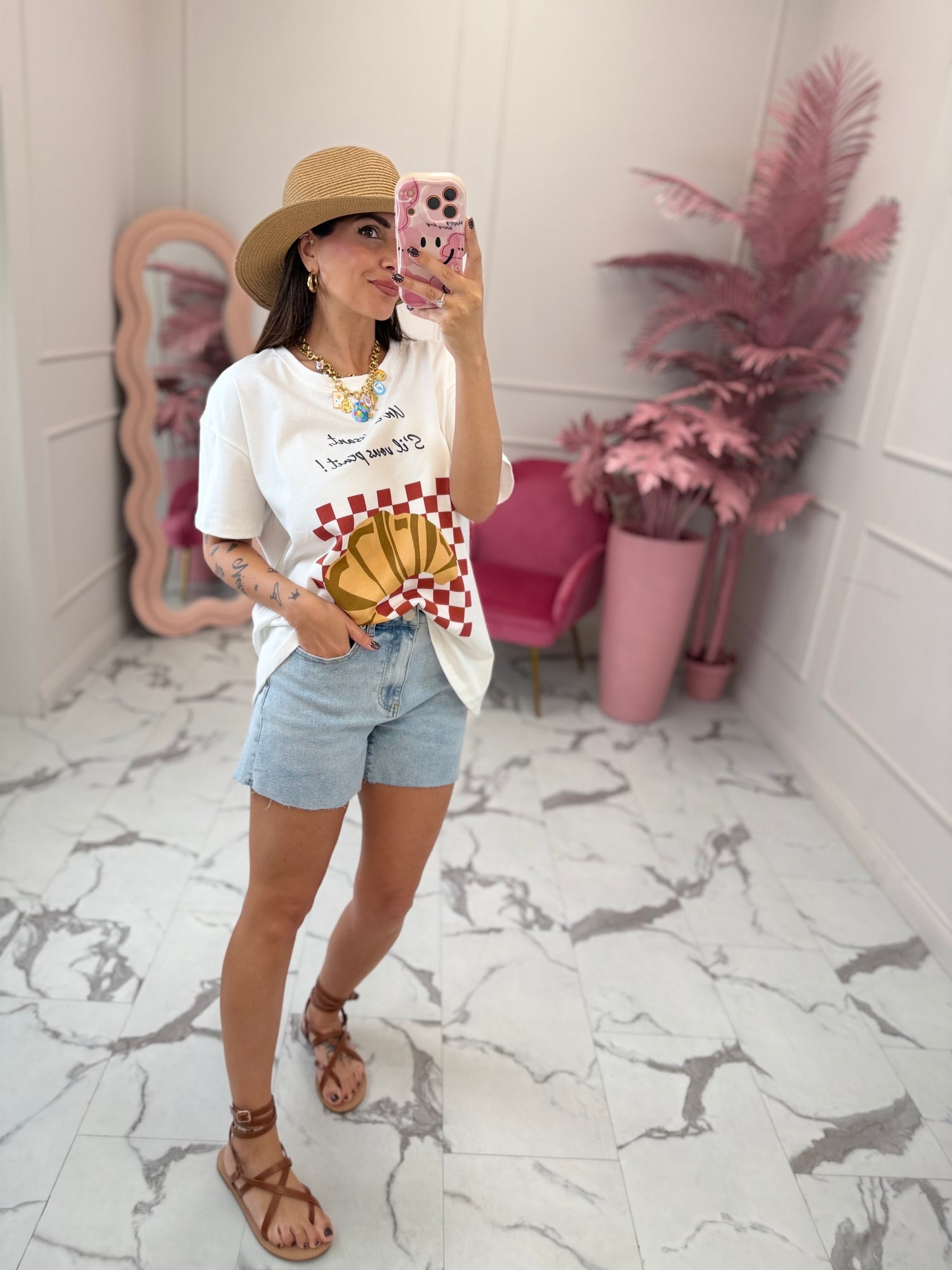 Shorts Denim “Sfrangiato” GLAMOROUS
