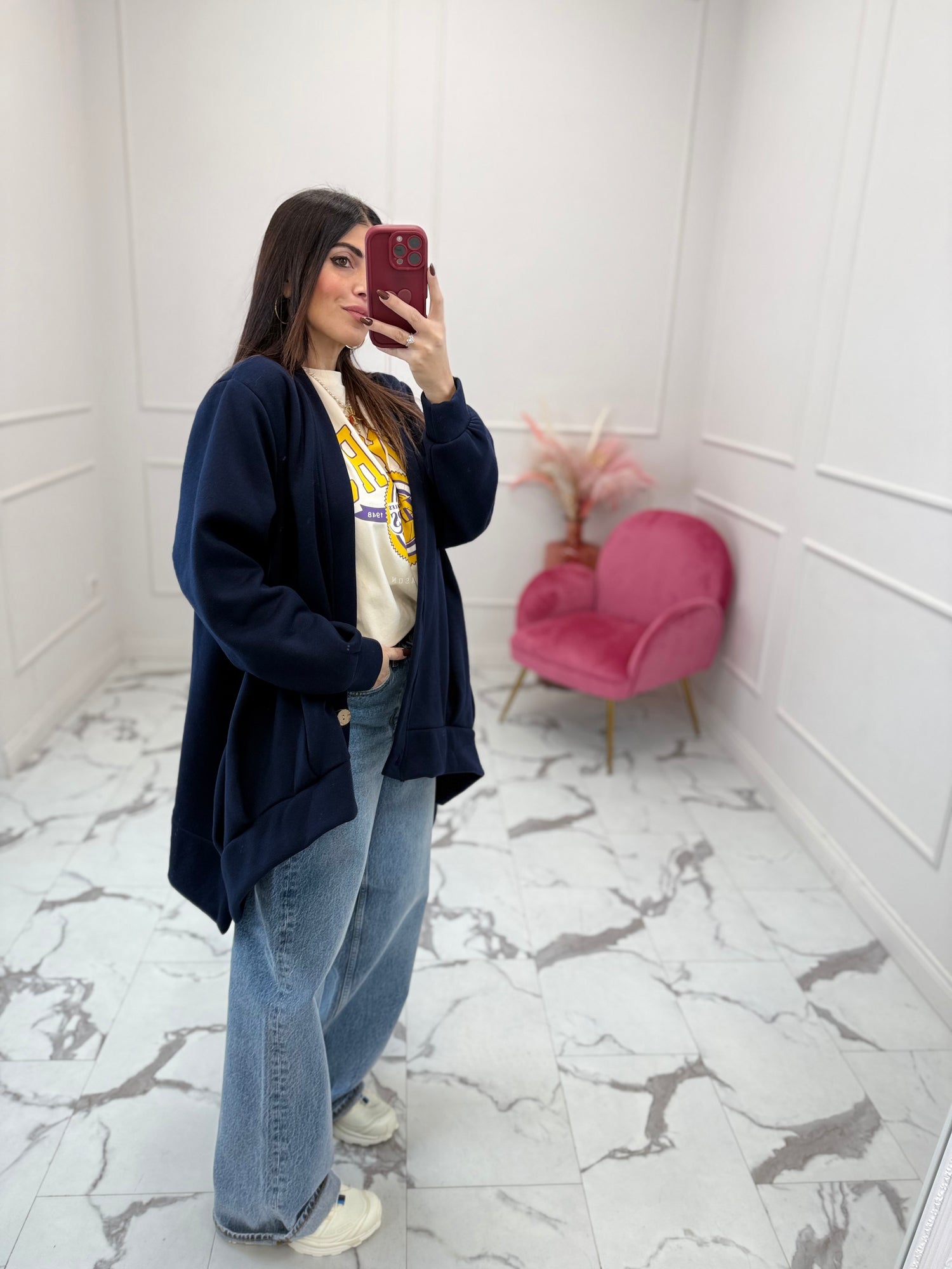 Cardigan in felpa “over” LIP